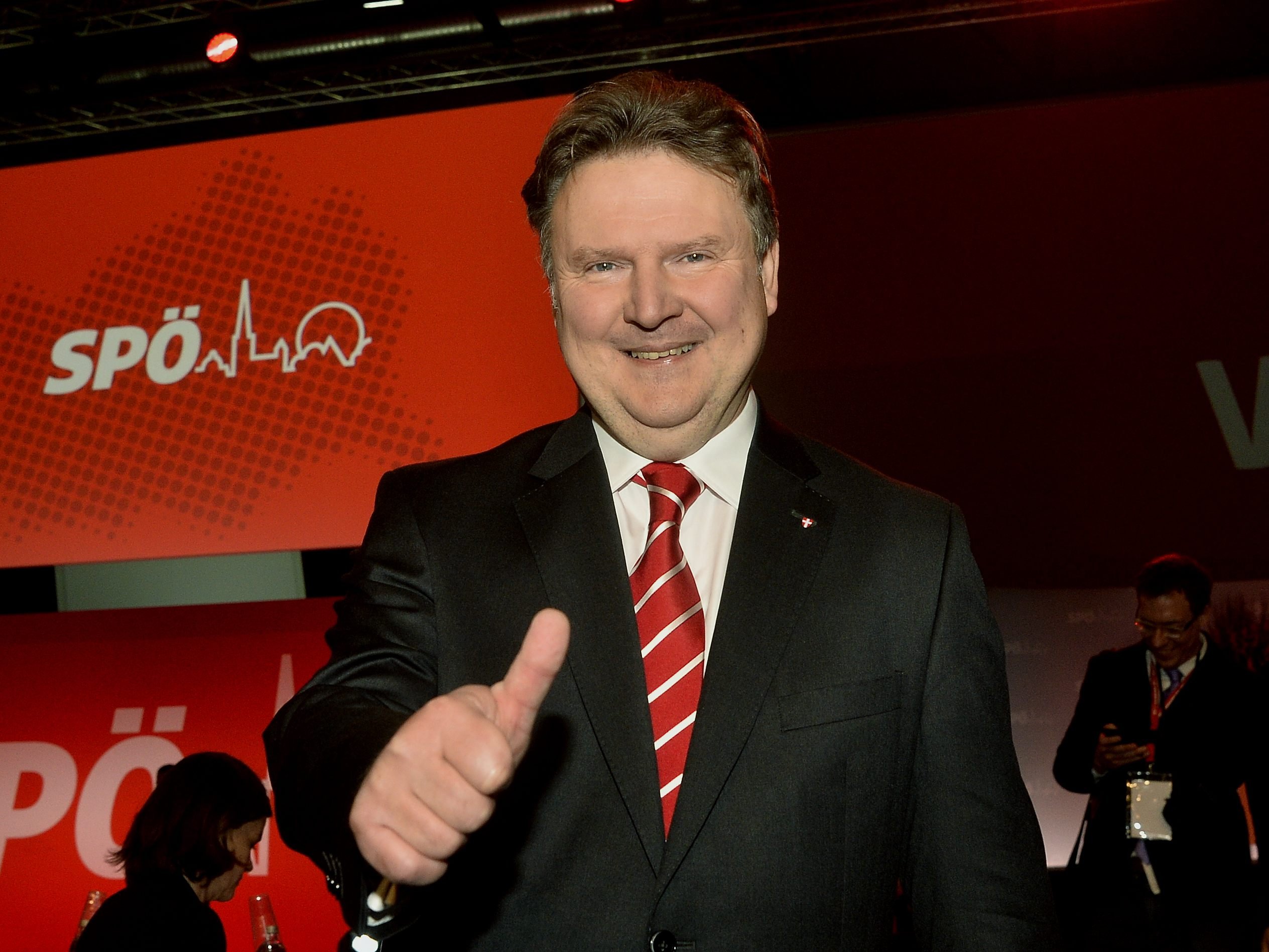 Michael Ludwig gratulierte Elisabeth Blanik und Günther Platter zum Wahlerfolg in Tirol.