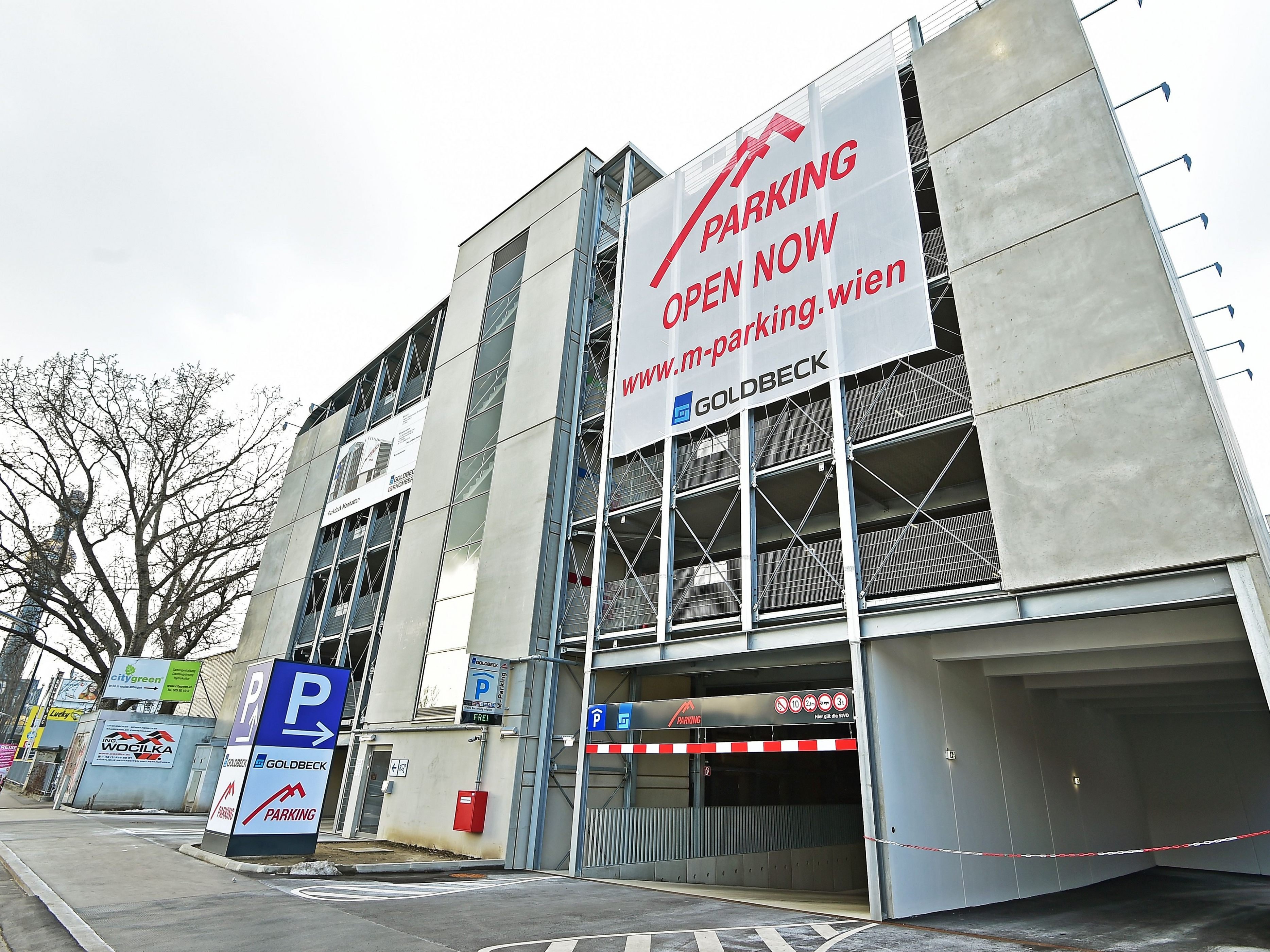 Das neue Parkhaus M Parking in Wien-Döbling ist fertig. Das neue Parkhaus M Parking in Wien-Döbling ist fertig.