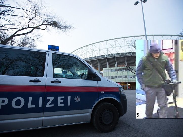 Der Bankräuber hatte die Wiener Filiale mit einem Tretroller betreten. Der Bankräuber hatte die Wiener Filiale mit einem Tretroller betreten.