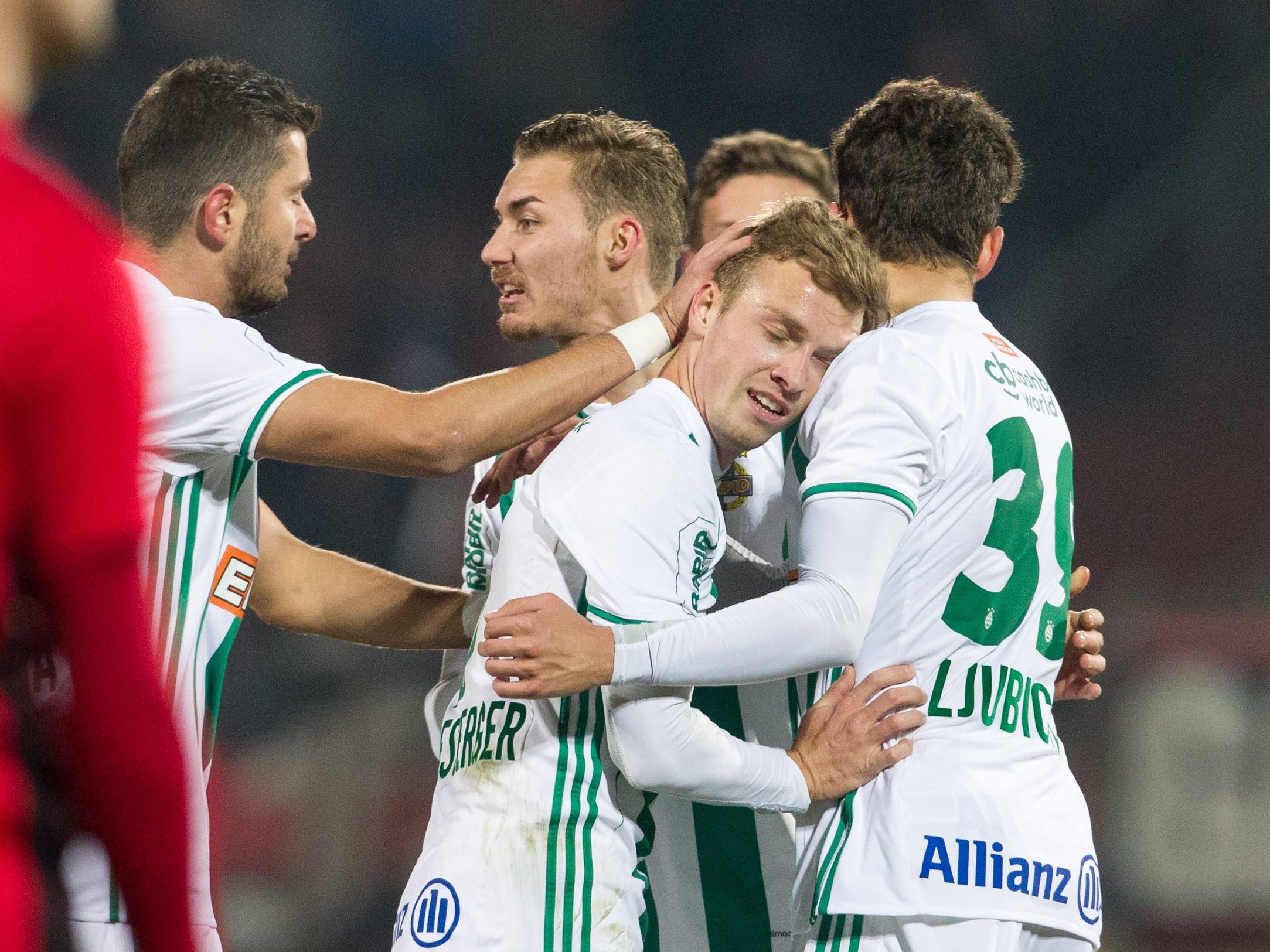 Einmal jubeln konnte Rapid gegen die Admira aber dennoch. Einmal jubeln konnte Rapid gegen die Admira aber dennoch.