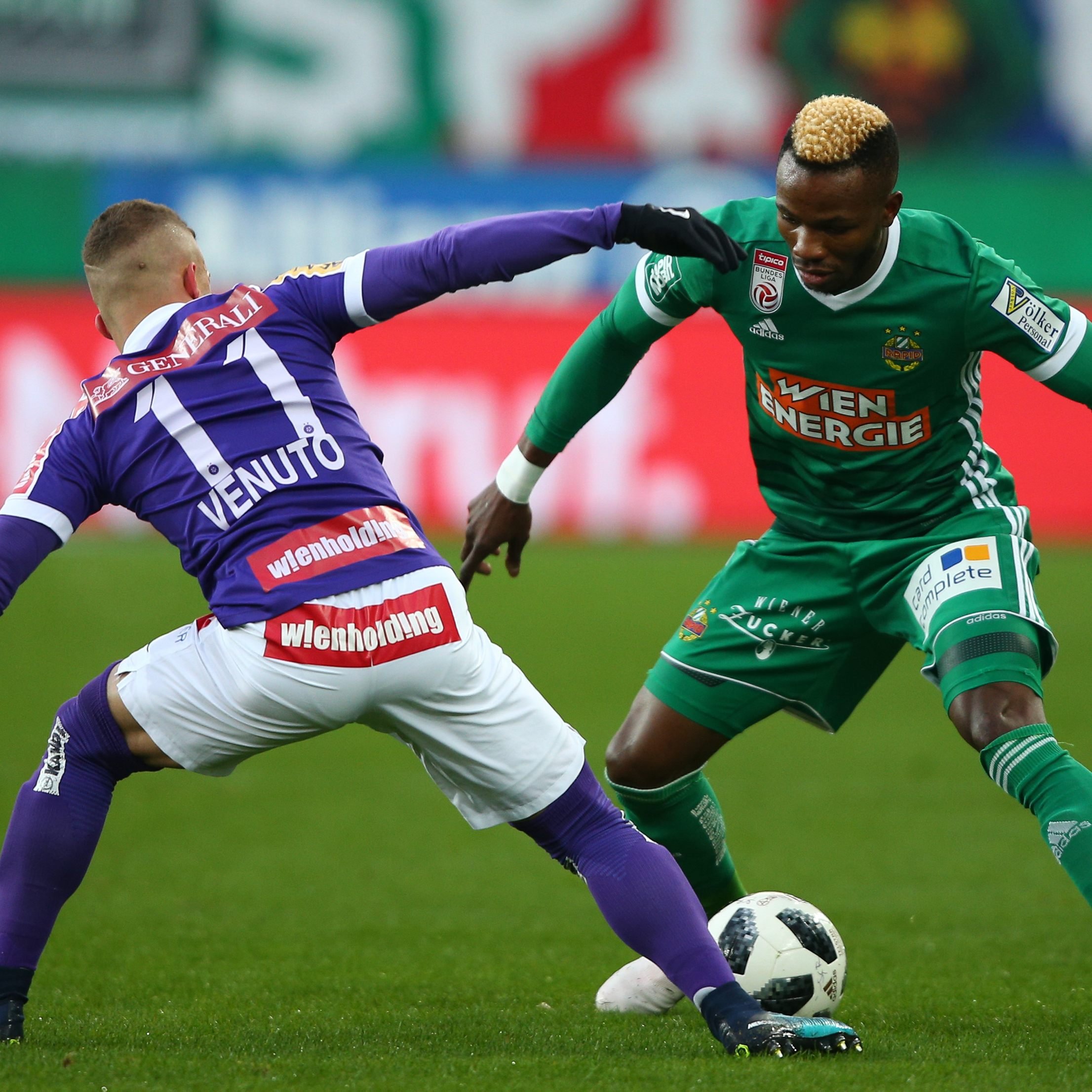 Rapid Wien musste sich mit einem 1:1 gegen Austria zufrieden geben.