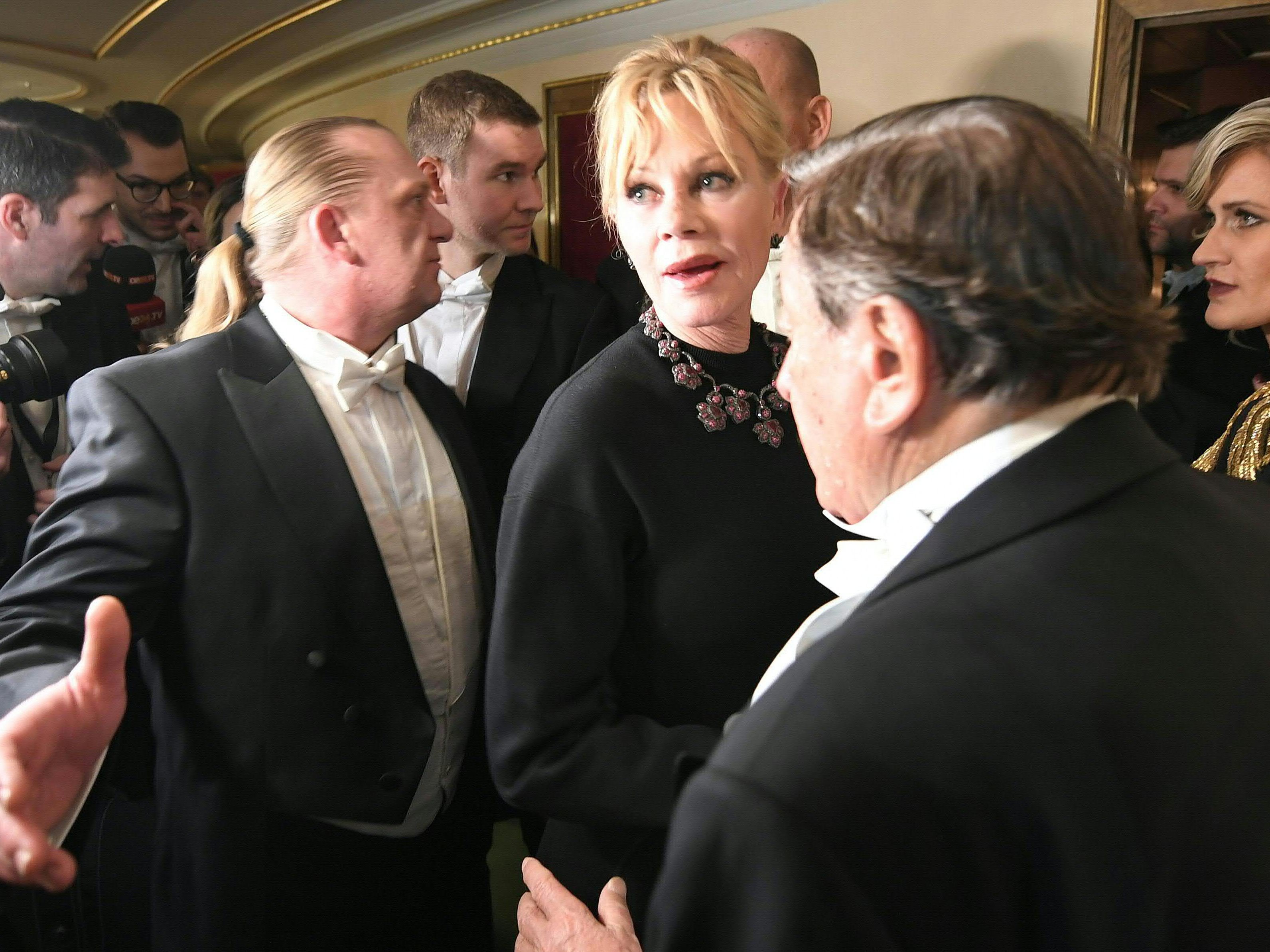 Richard Lugner schwärmt von Stargast Melanie Griffith. Richard Lugner schwärmt von Stargast Melanie Griffith.