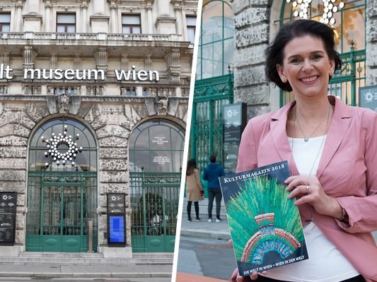 Im Februar gibt es Gratis-Führungen im und um das neue Weltmuseum Wien.