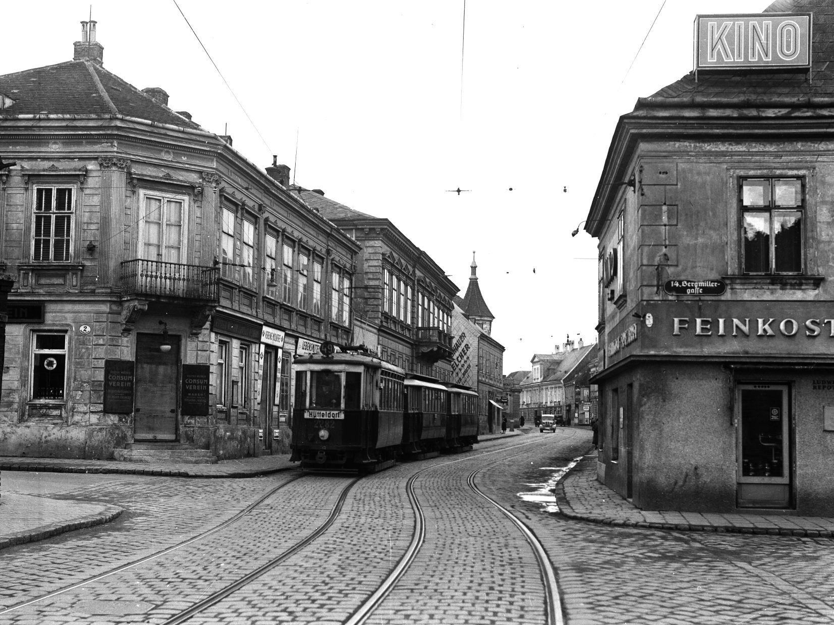 Zur Zeit des Zweiten Weltkrieges gab es in Wien nur Bim-Verkehr.