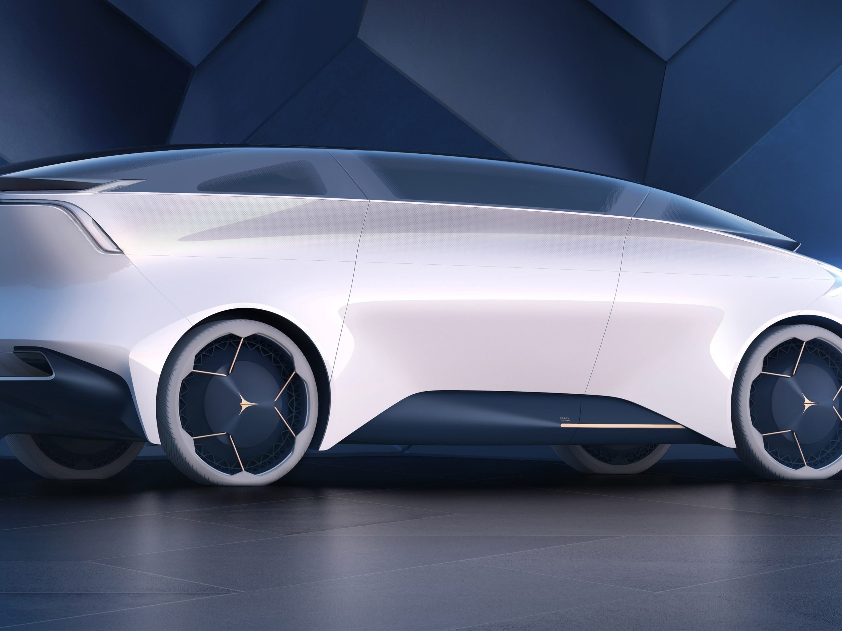 Das futuristishce Auto Icona Nucleus wurde am Genfer Autosalon vorgestellt.