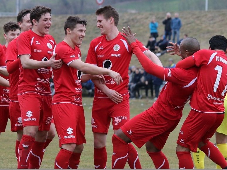 Viermal durfte FC Dornbirn in Meiningen jubeln