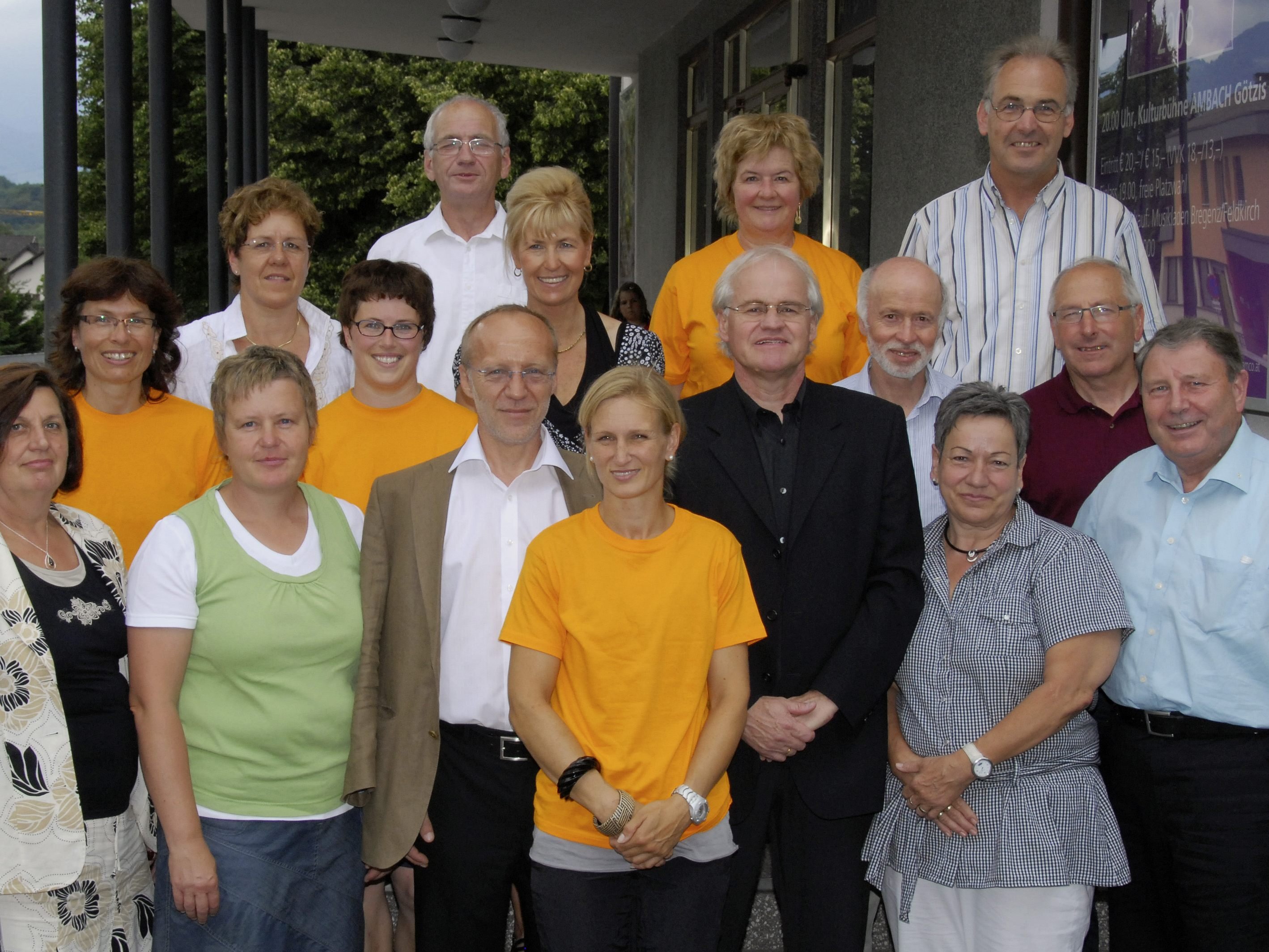 Der Gründungsvorstand der Sportgemeinschaft Götzis vor zehn Jahren