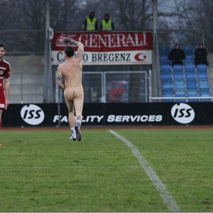 Ein Flitzer sorgte in Bregenz für Action