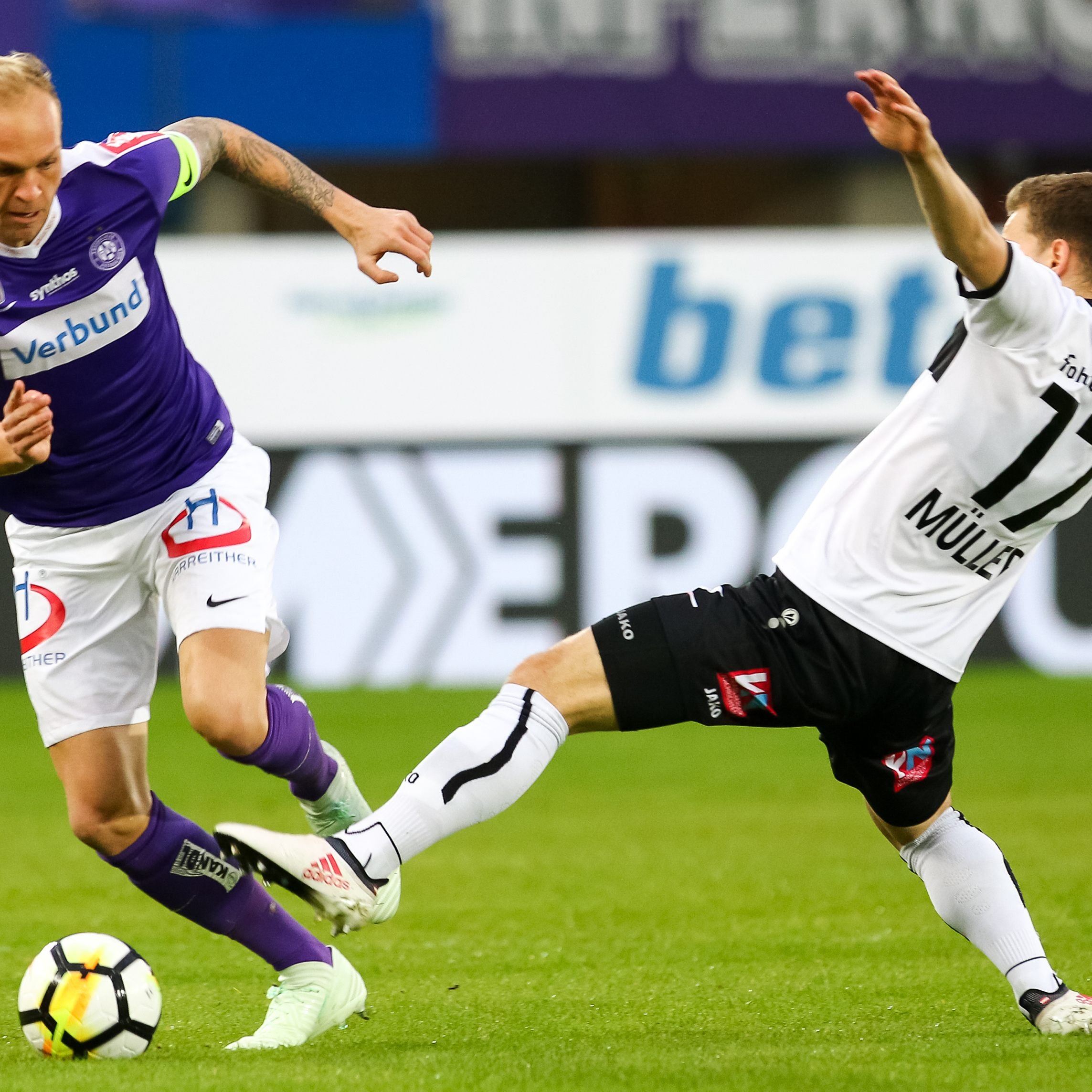 Die Wiener Austria konnte Altach mit 2:1 besiegen.