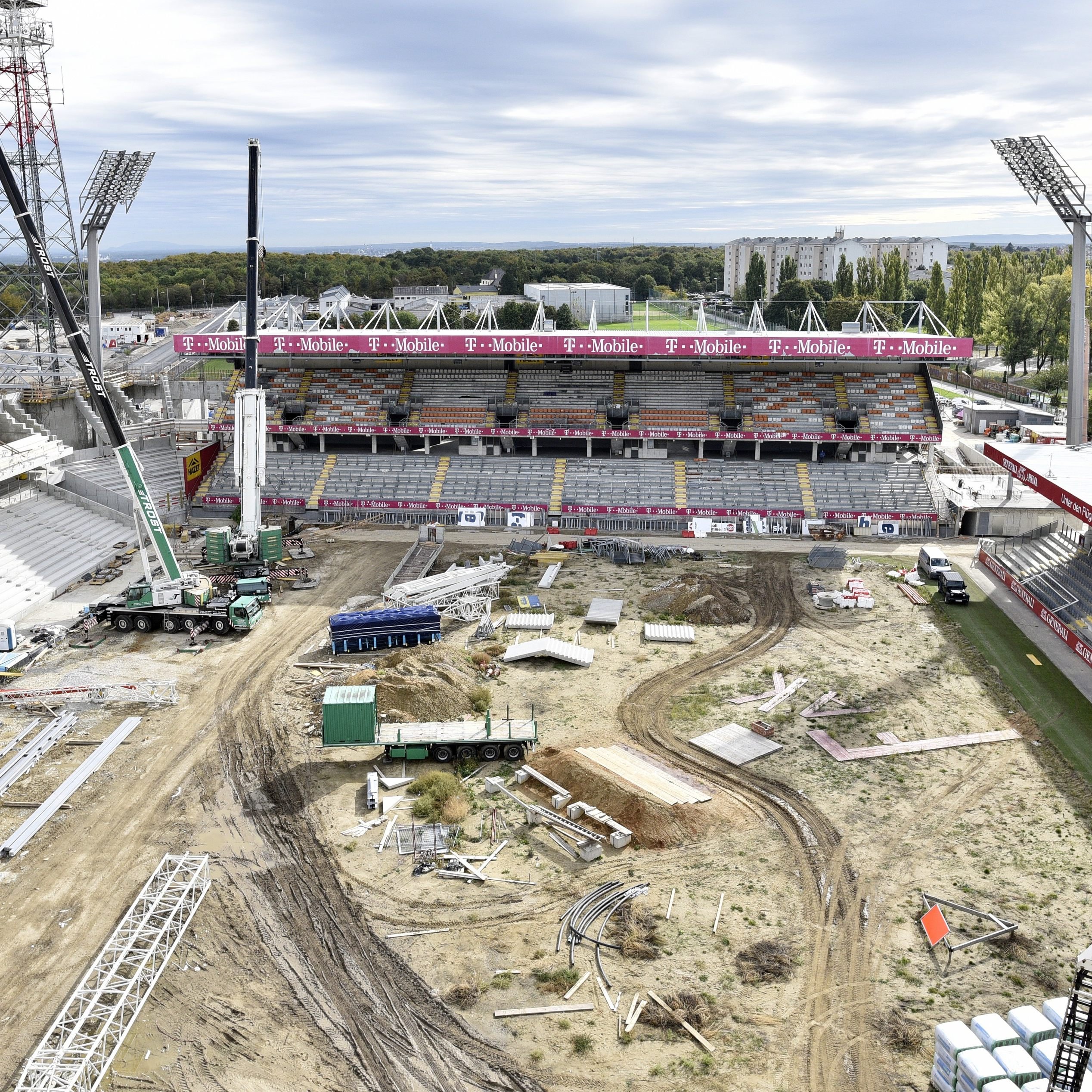 Die erweiterte Generali-Arena wird Mitte Juli offiziell eingeweiht.