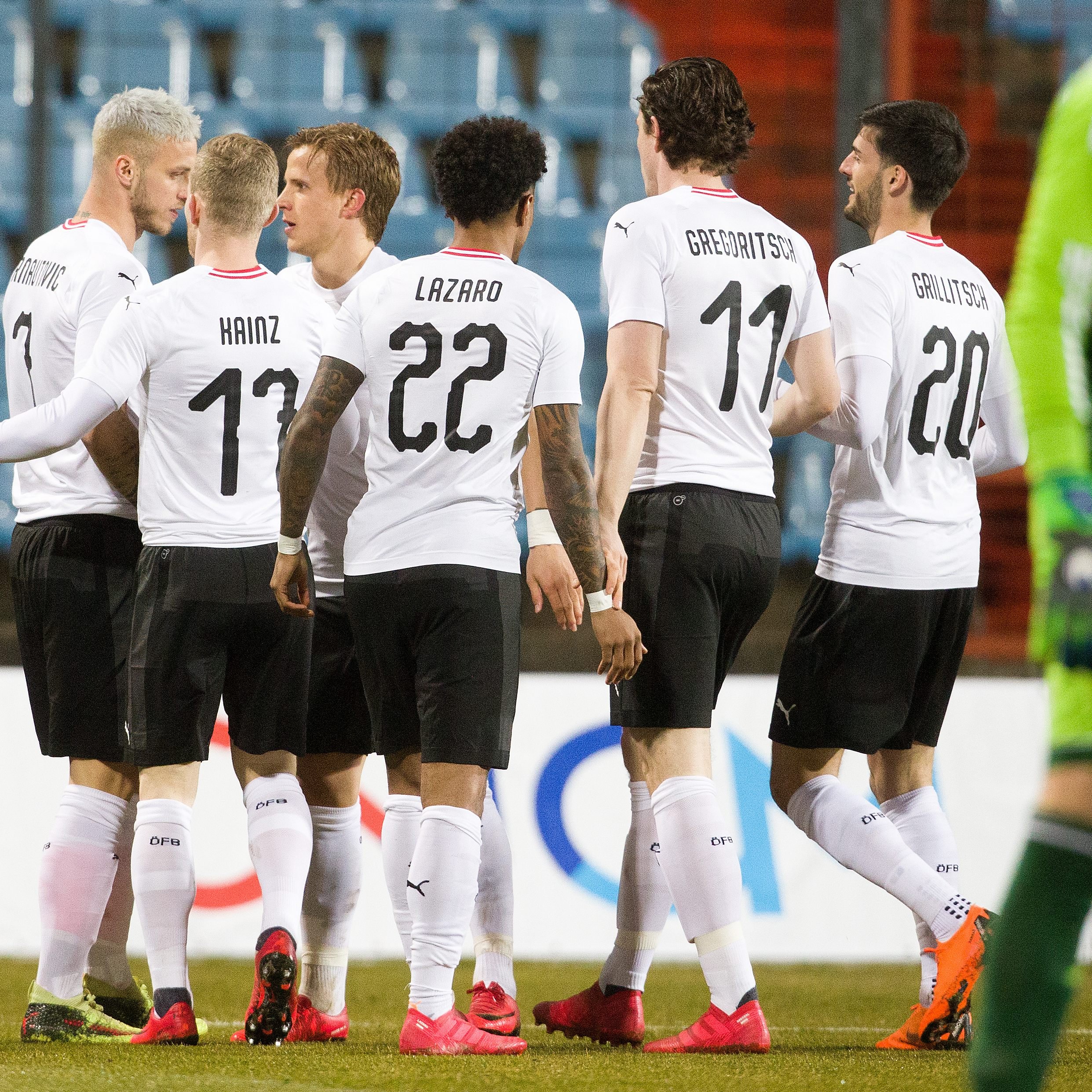 Das ÖFB-Team jubelte bereits in der 3. Minute über den Treffer zum 1:0.