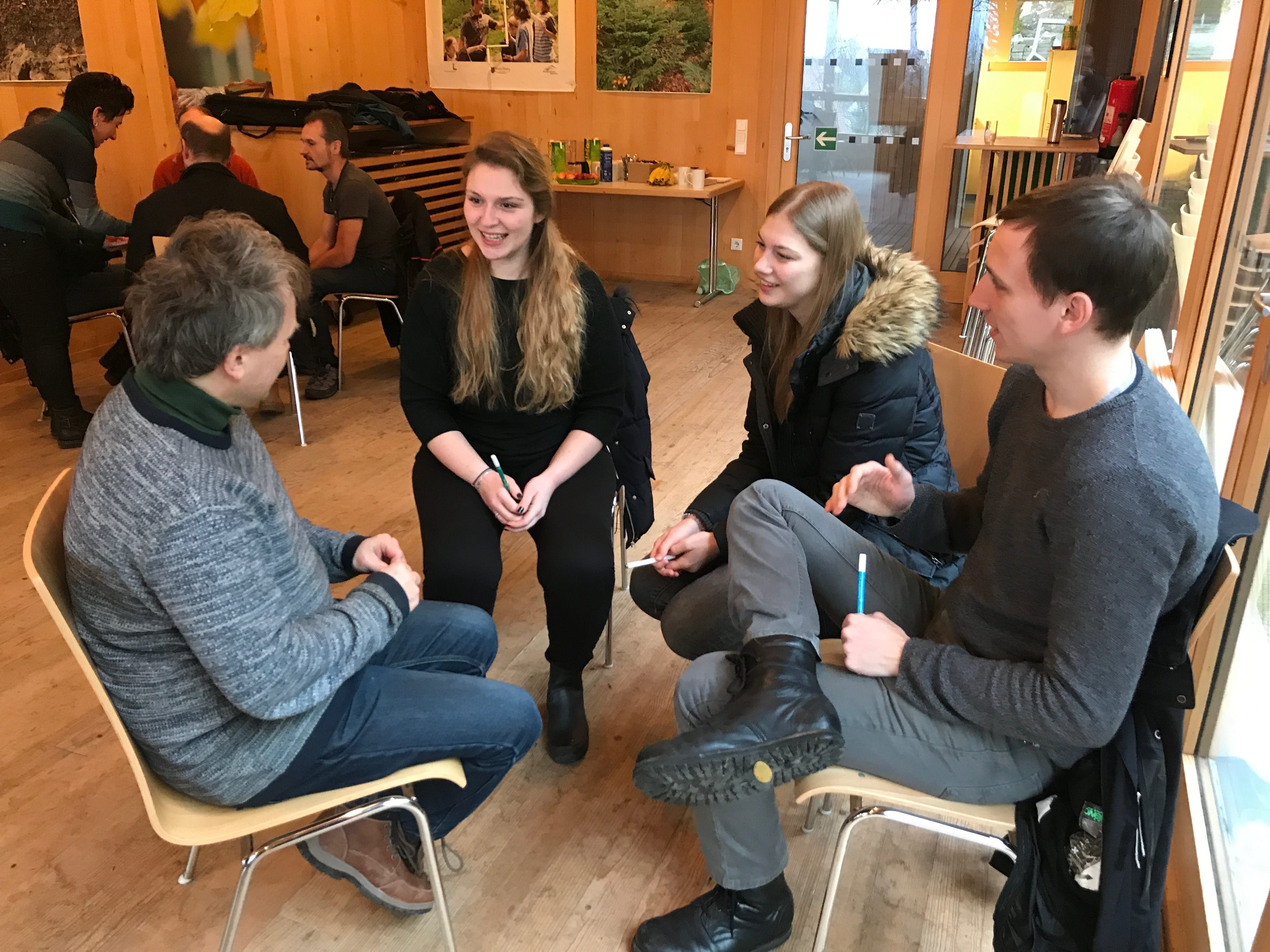 Bei der Startklausur Bei der Startklausur