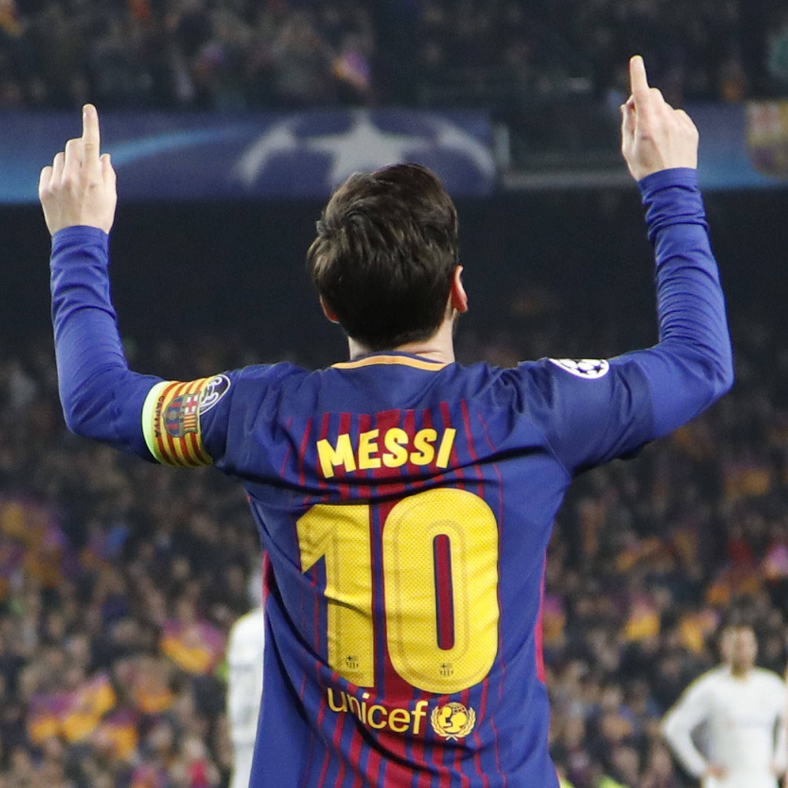 Messi brachte den FC Barcelona mit 2 Toren und einer Vorlage ins CL-Viertelfinale.