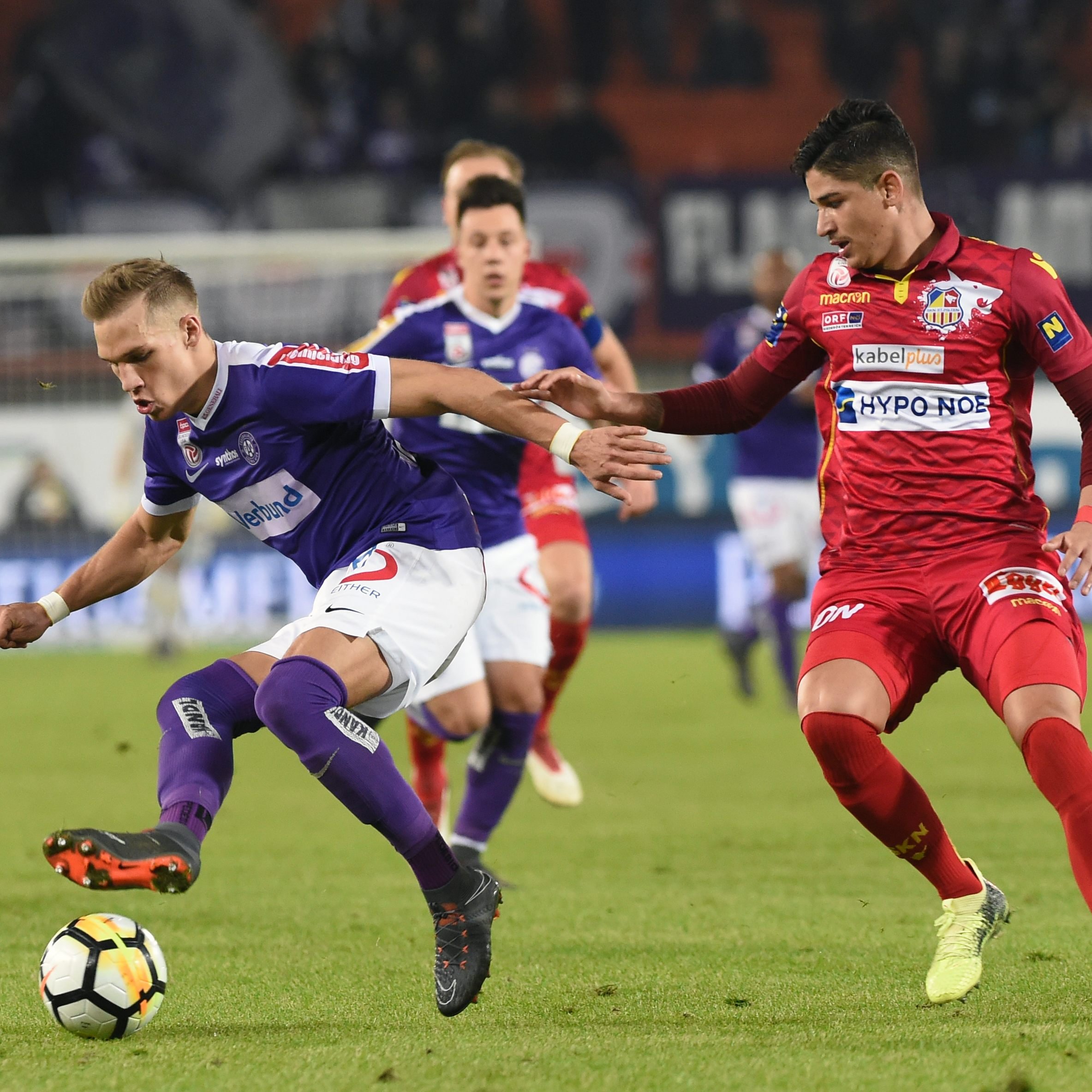 Das Match Austria Wien gegen St. Pölten endete 4:0.