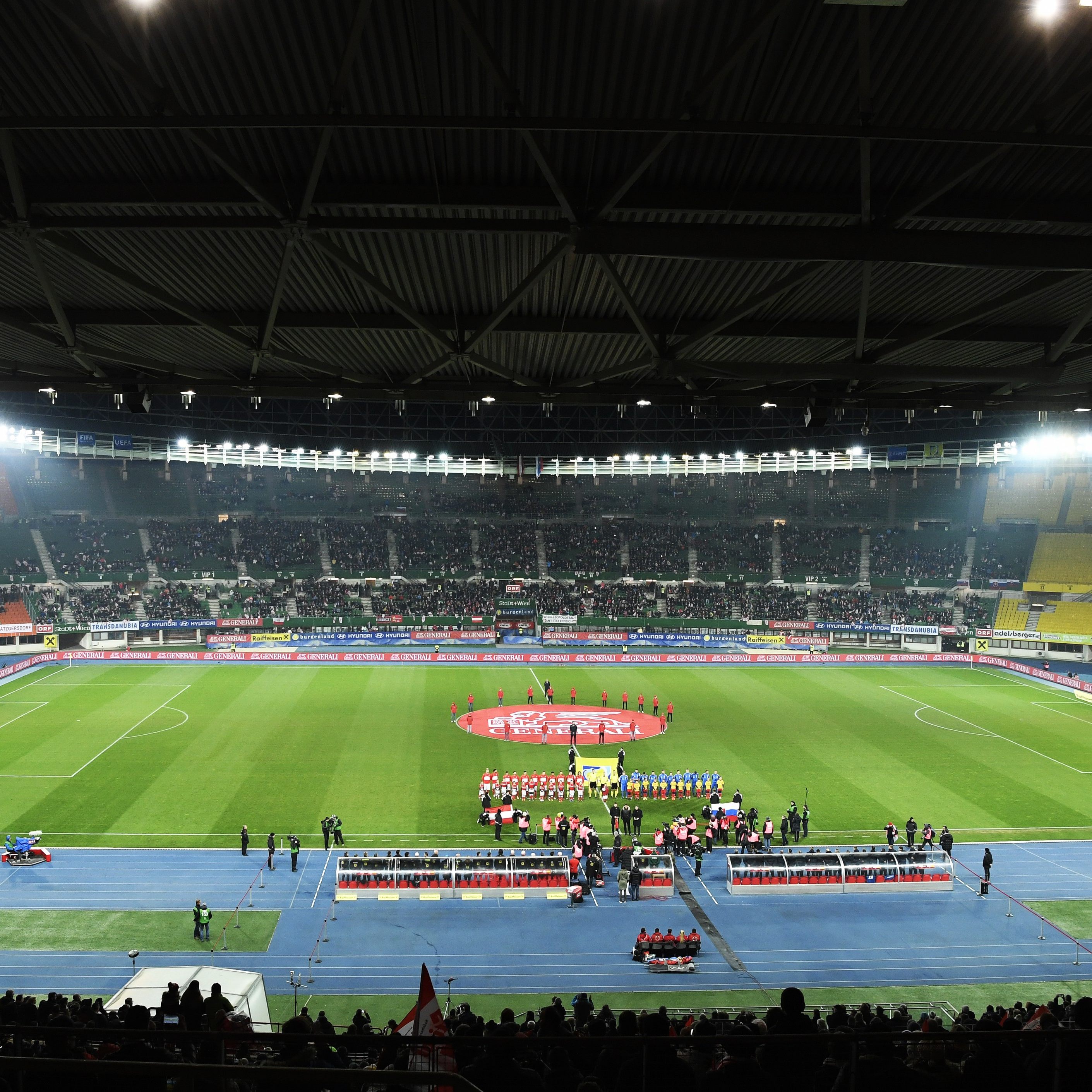 Das Happel-Stadion wird am 27. Mai bereits vom Frauenlauf besetzt.