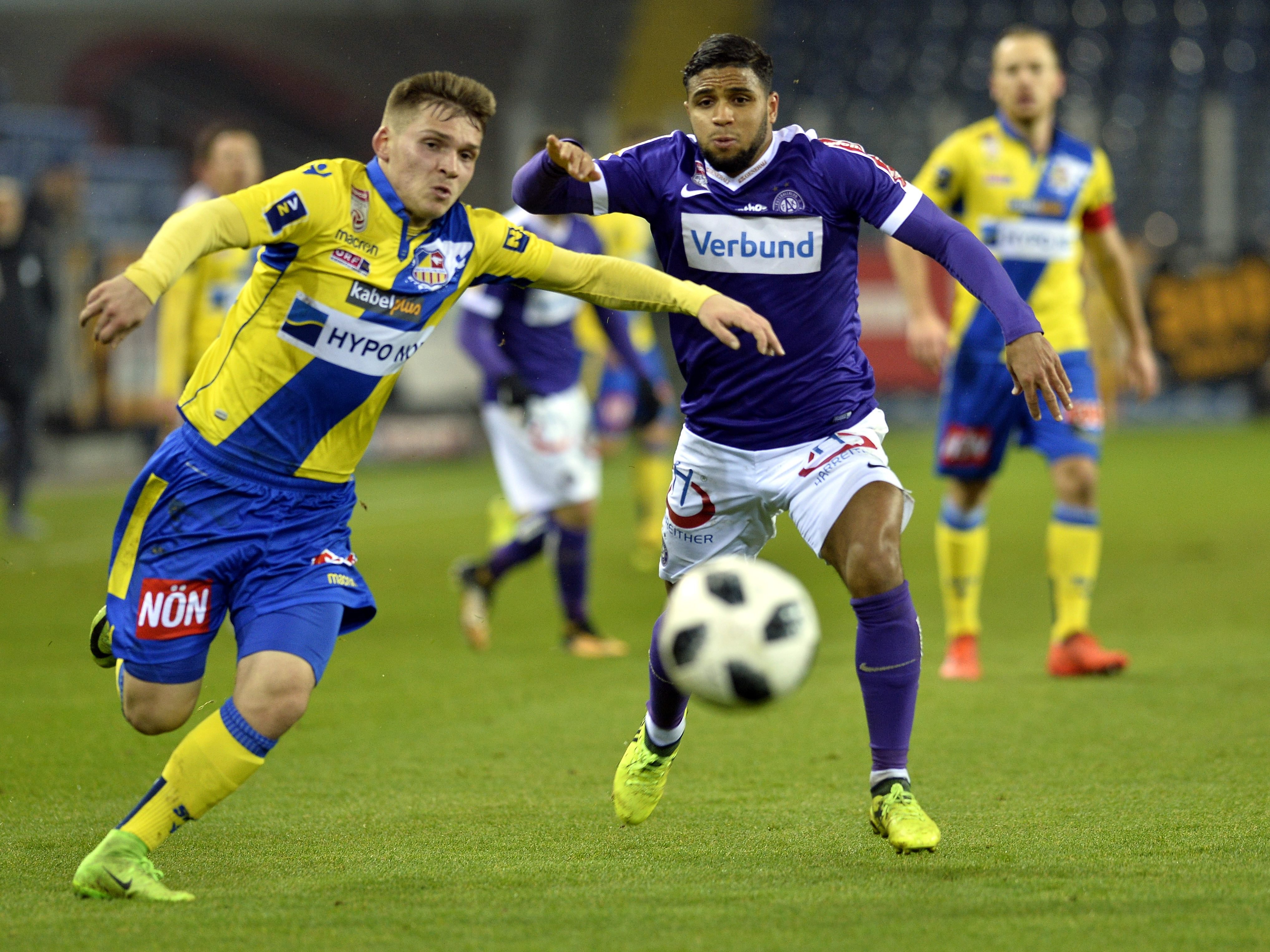 Hier sehen Sie das Match zwischen Austria Wien und SKN St. Pölten im Live-Stream und im TV.