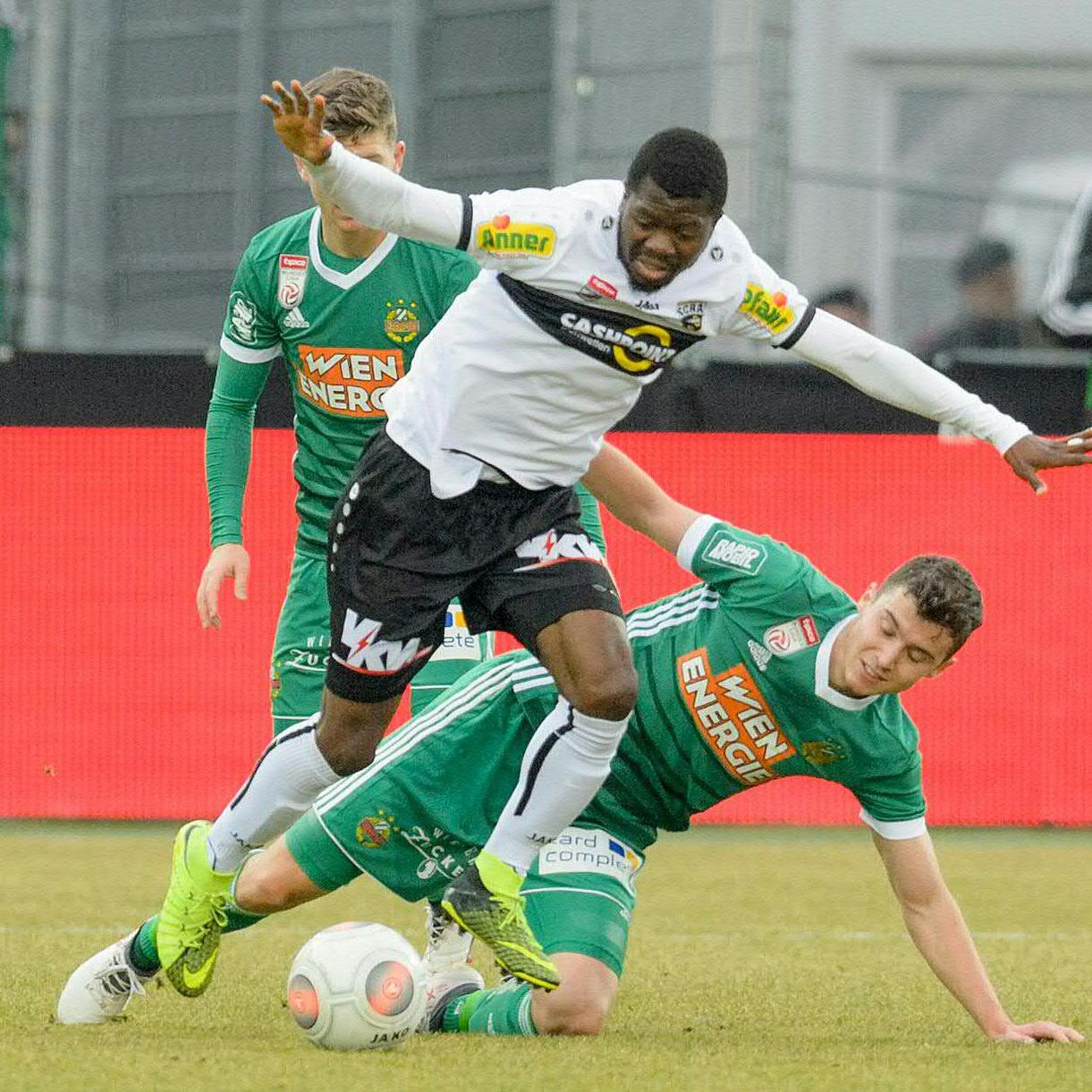 Das Match Rapid gegen Altach endete unentschieden.