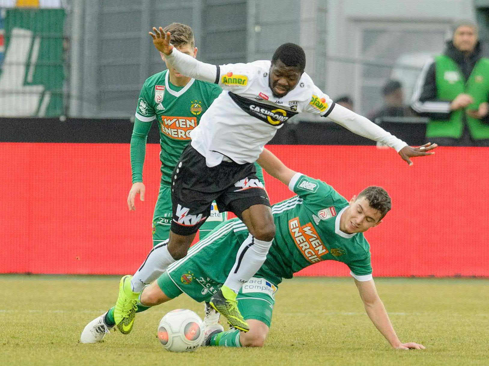 Das Match Rapid gegen Altach endete unentschieden.