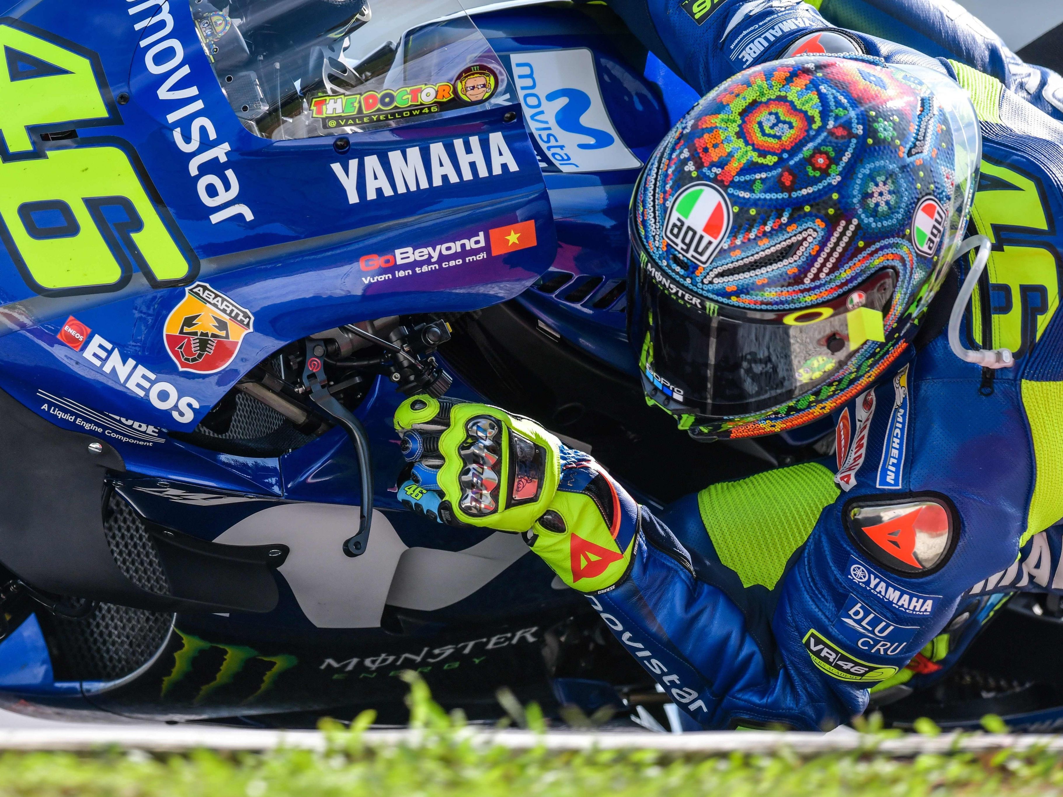 Valentino Rossi fährt um seinen 10. WM-Titel.