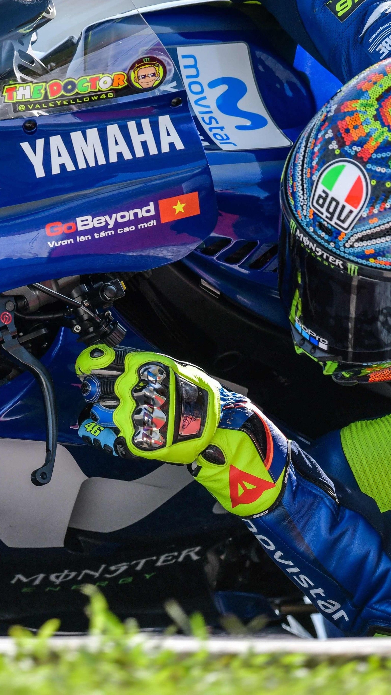 Valentino Rossi fährt um seinen 10. WM-Titel.
