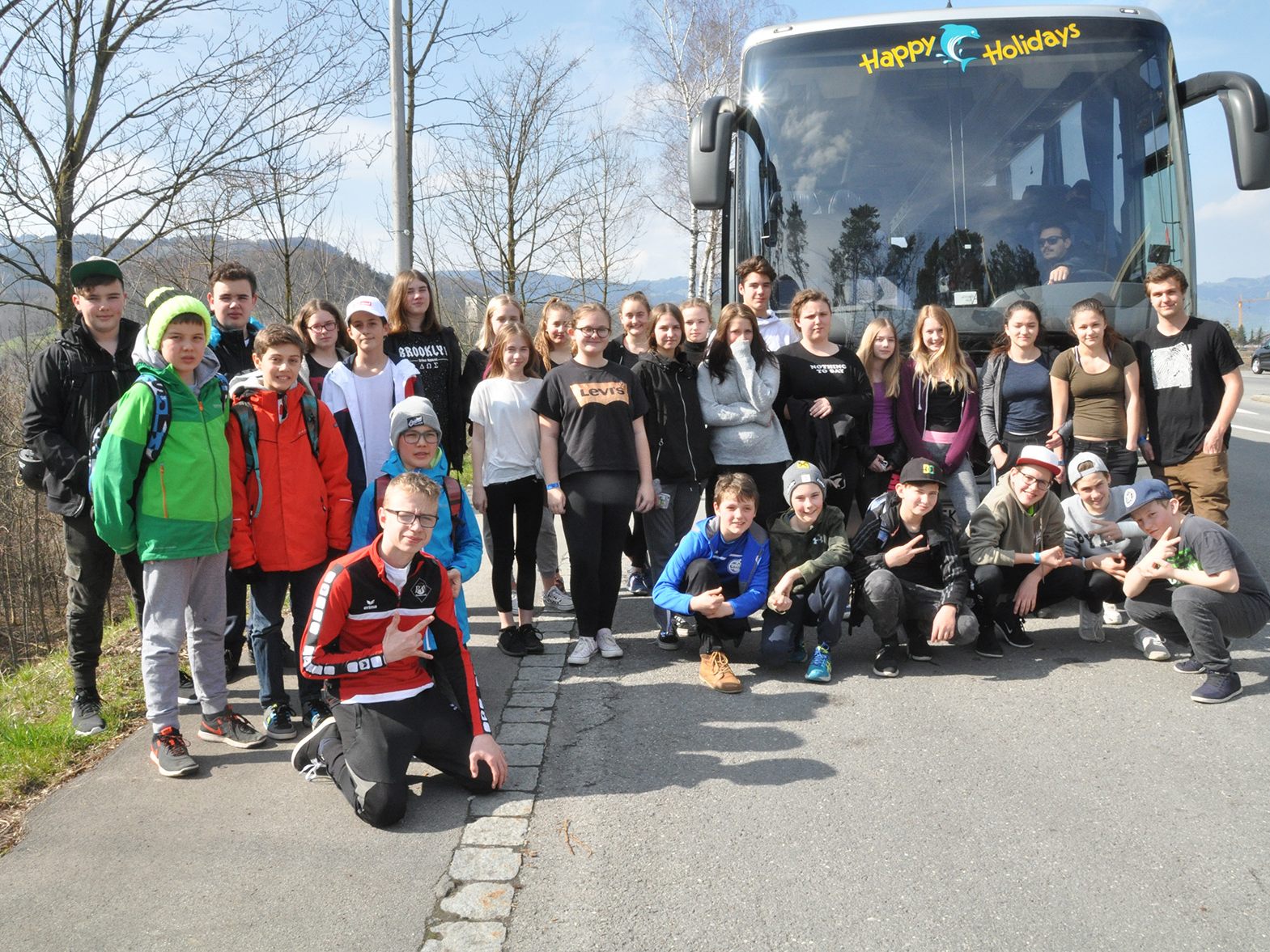 Teilnehmerinnen und Teilnehmer der Fahrt in den Skills-Park nach Winterthur.