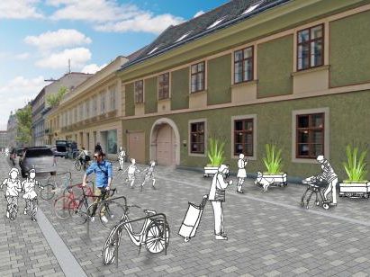 Die Bauarbeiten für die neue Begegnungszone in der Lange Gasse starten.
