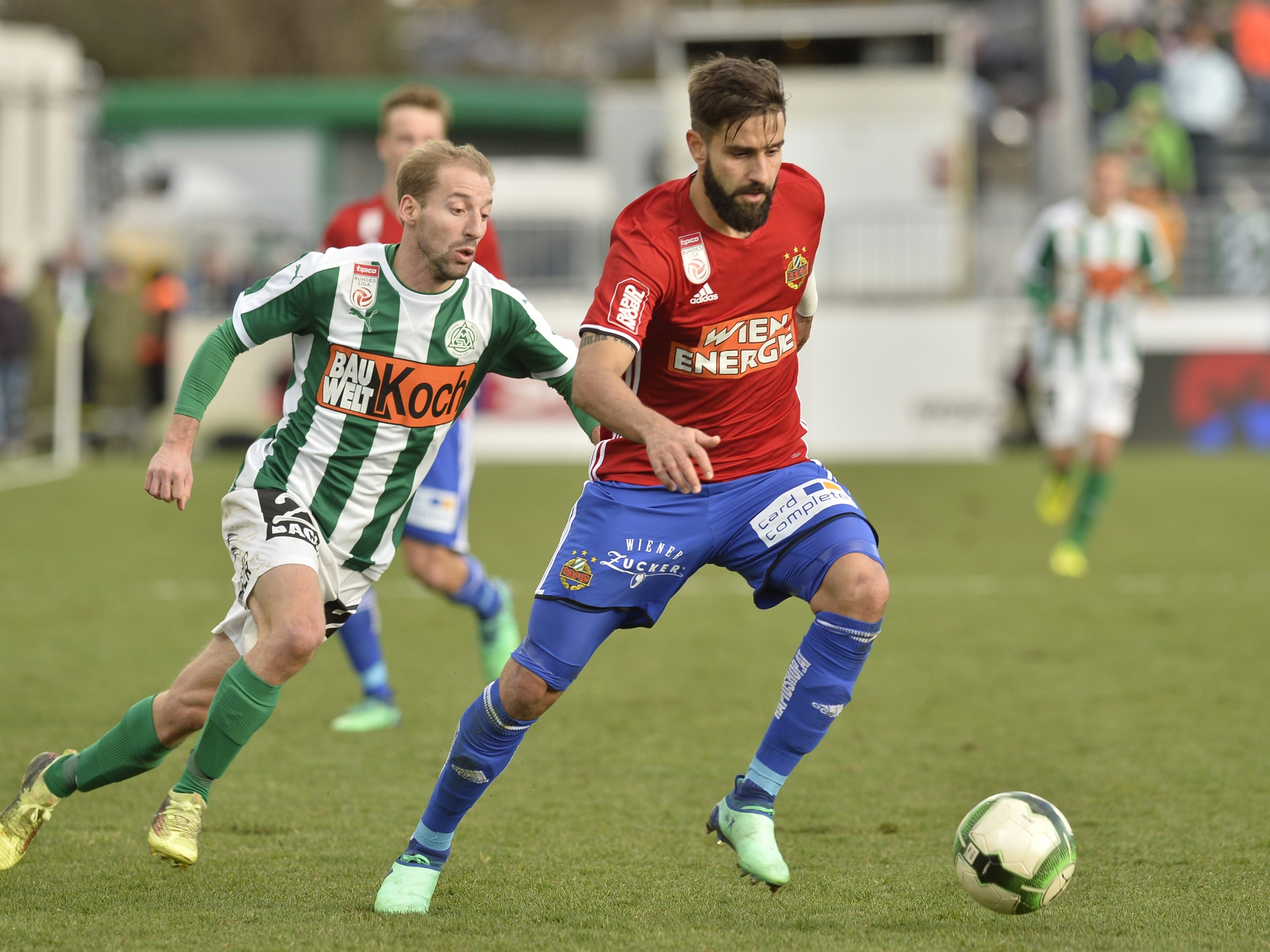 Rapid konnte sich klar gegen Mattersburg durchsetzen.