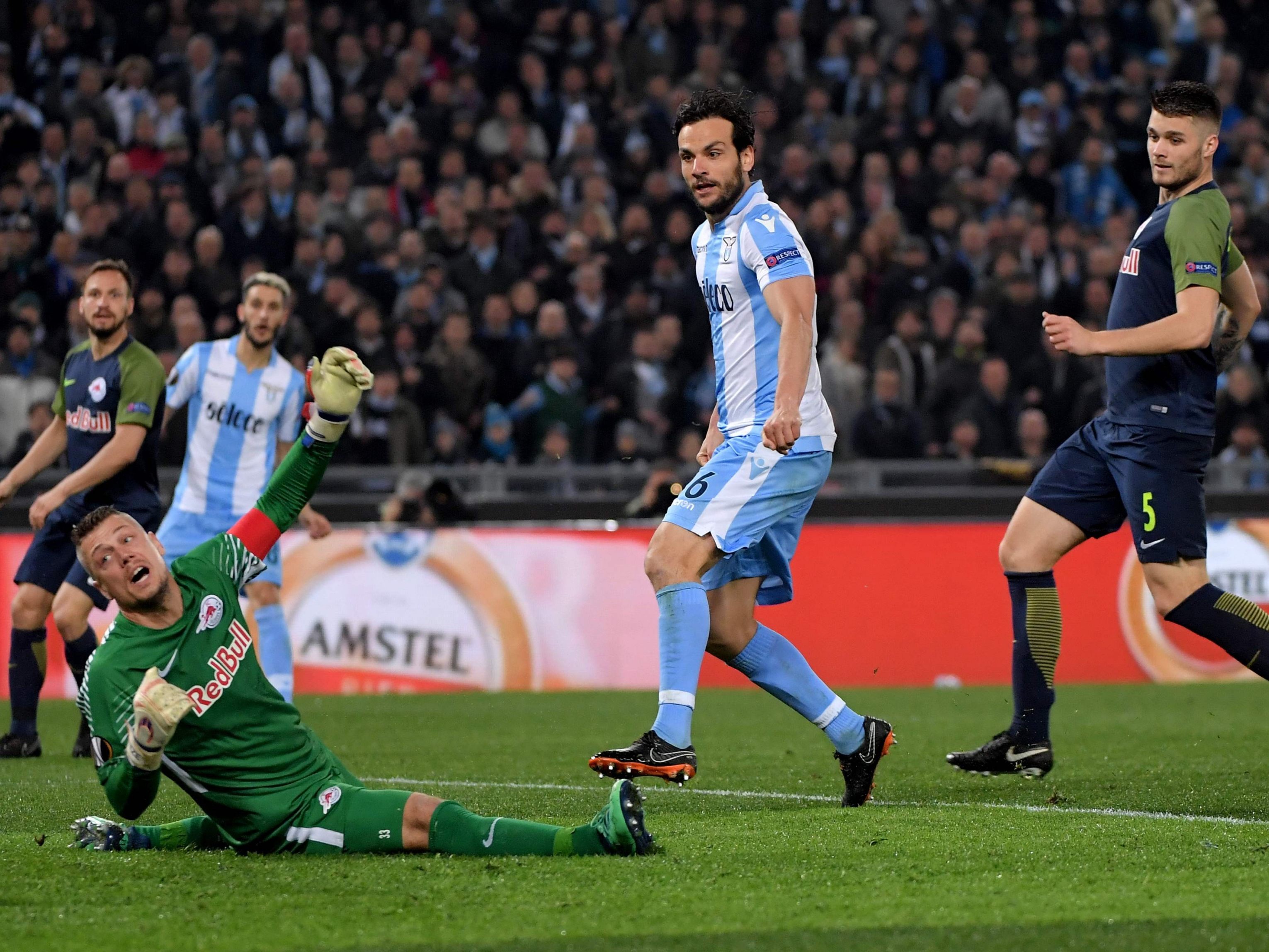 EL-Viertelfinale: Lazio Rom besiegt Red Bull Salzburg im Viertelfinale mit 4:2.