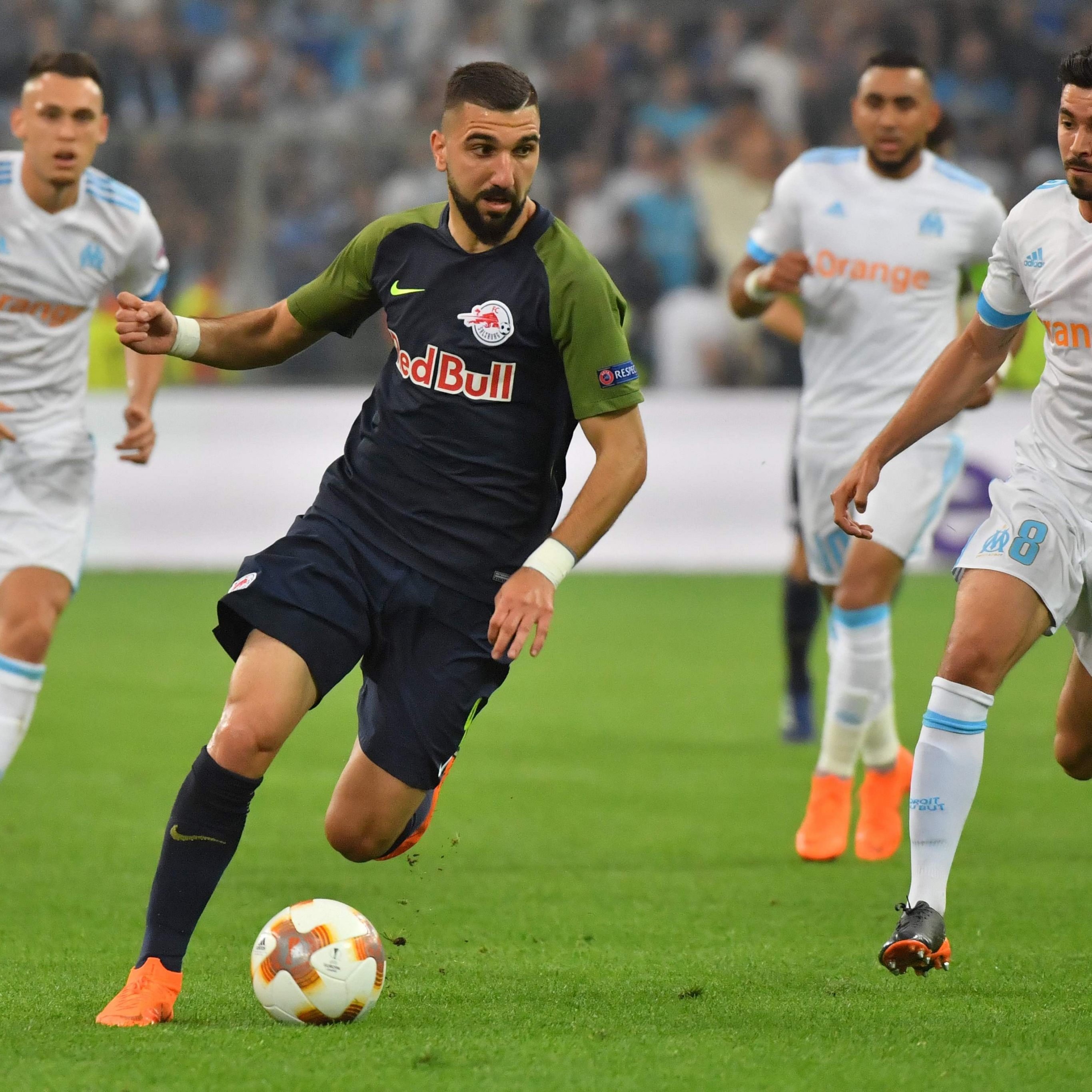 Red Bull Salzburg war im Match gegen Olympique Marseille chancenlos.