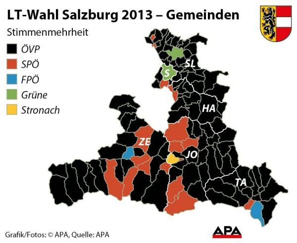 LT-Wahl Salzburg 2013 - Gemeinden LT-Wahl Salzburg 2013 - Gemeinden
