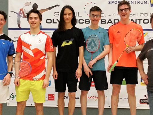 Das Team des BG Bludenz bei der Badminton-Bundesmeisterschaft in St. Pölten.