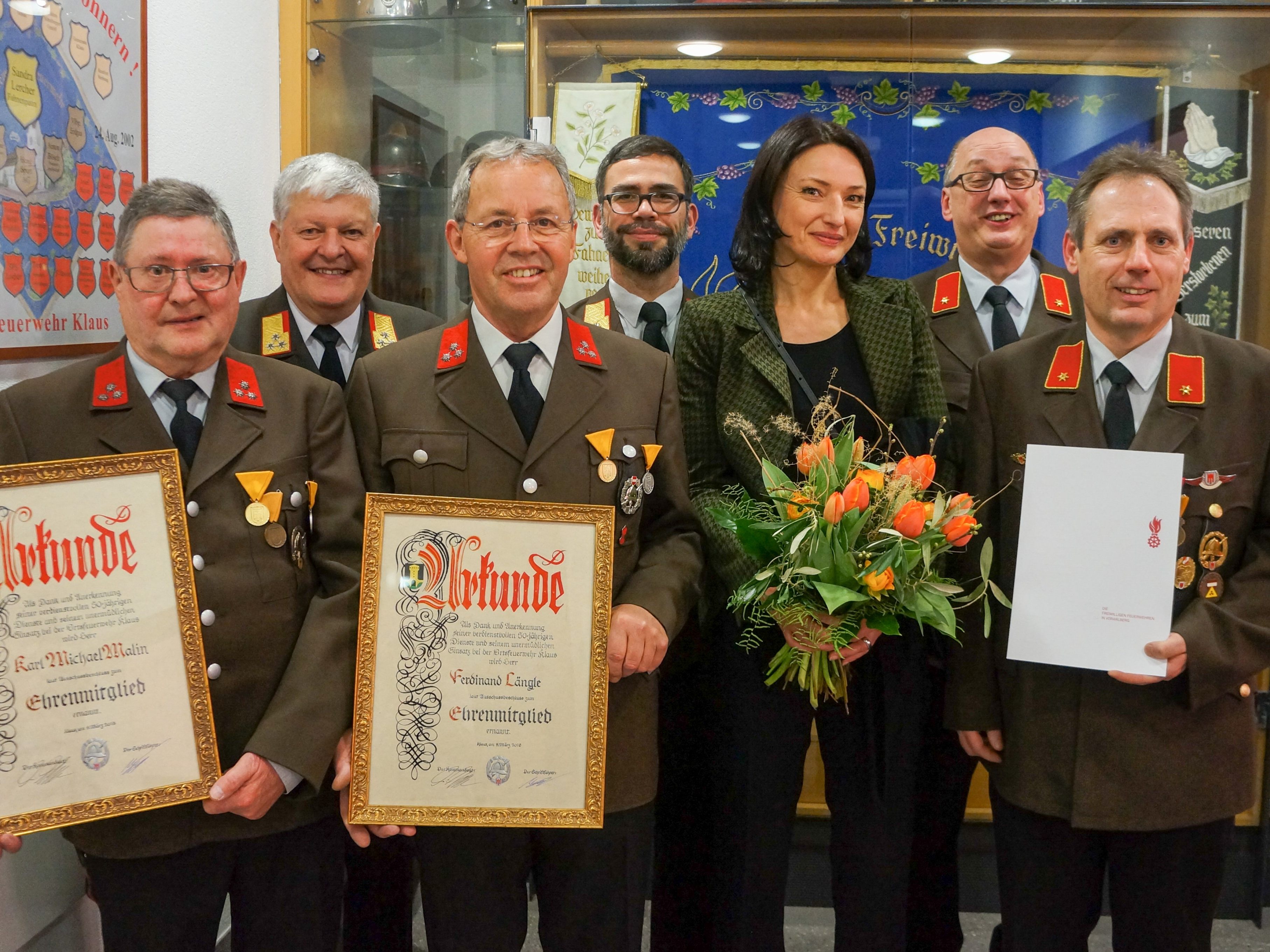 Karl Malin, Manfred Morscher, Ferdinand Längle, Michael Moosbrugger, Sandra Lercher, Wolfgang Berchtel, Hermann Moser