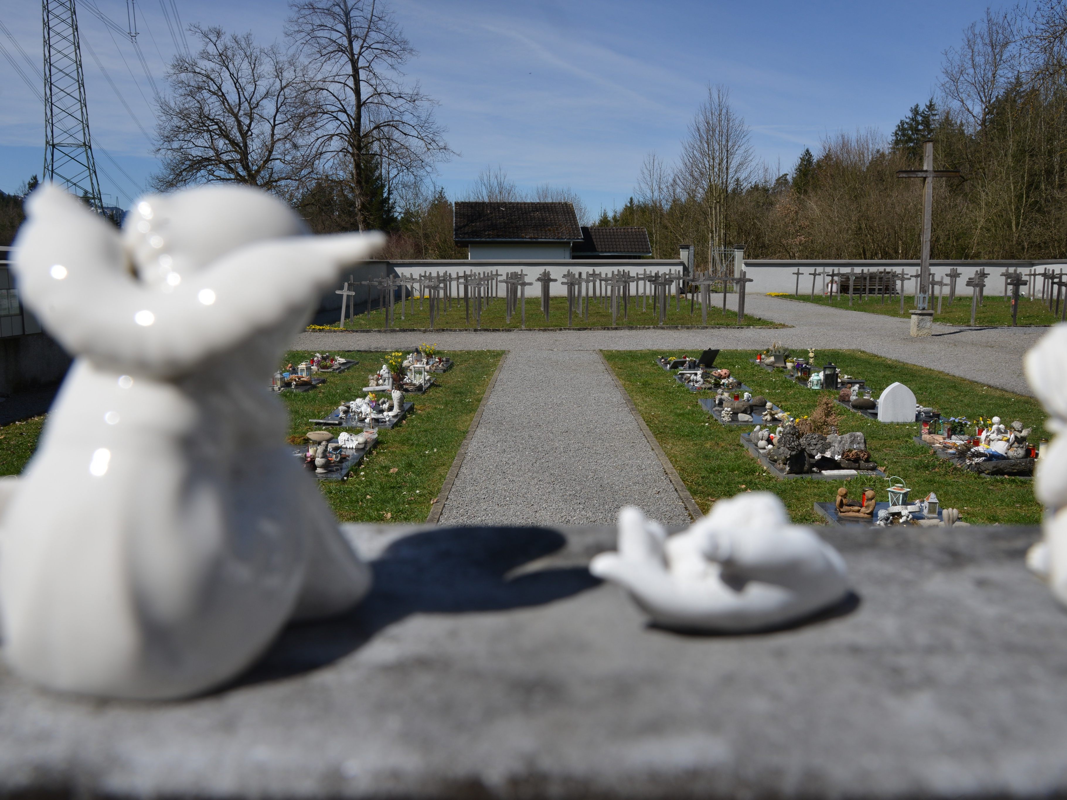 Friedhof für frühverstorbene Kinder in Rankweil.