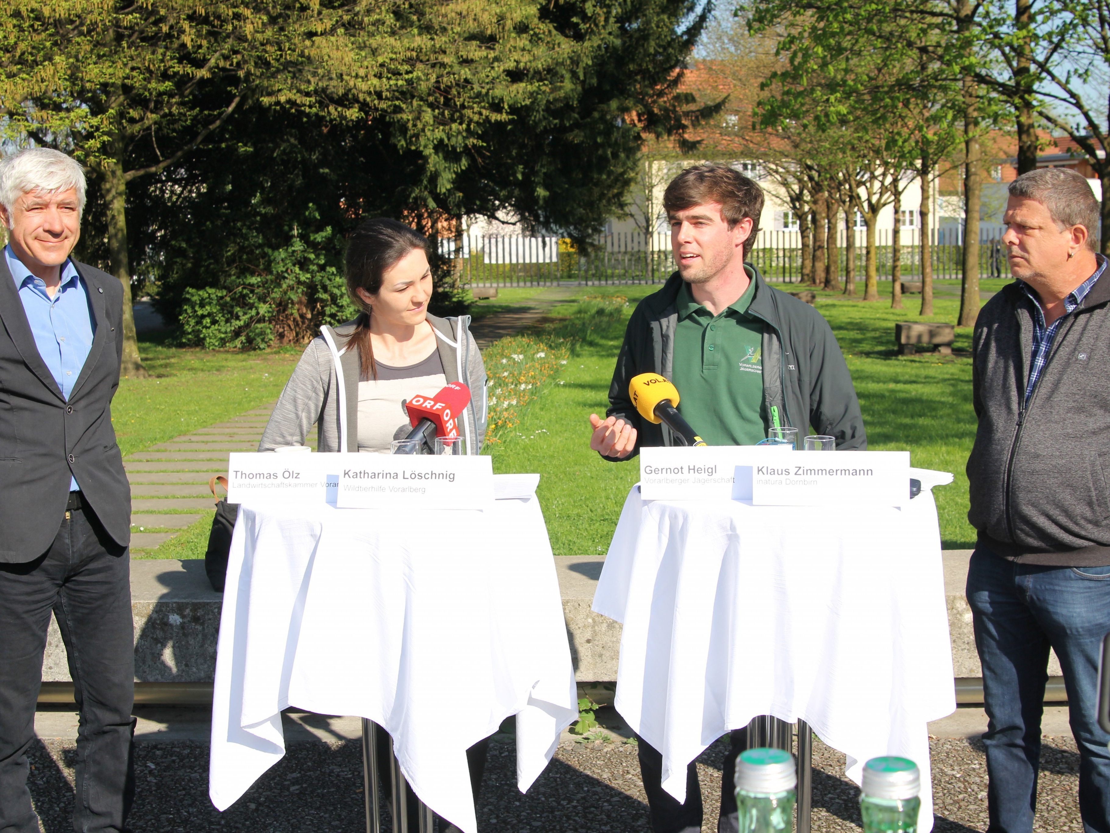Zum Schutz der Jungtiere fand heute eine Pressekonferenz statt.