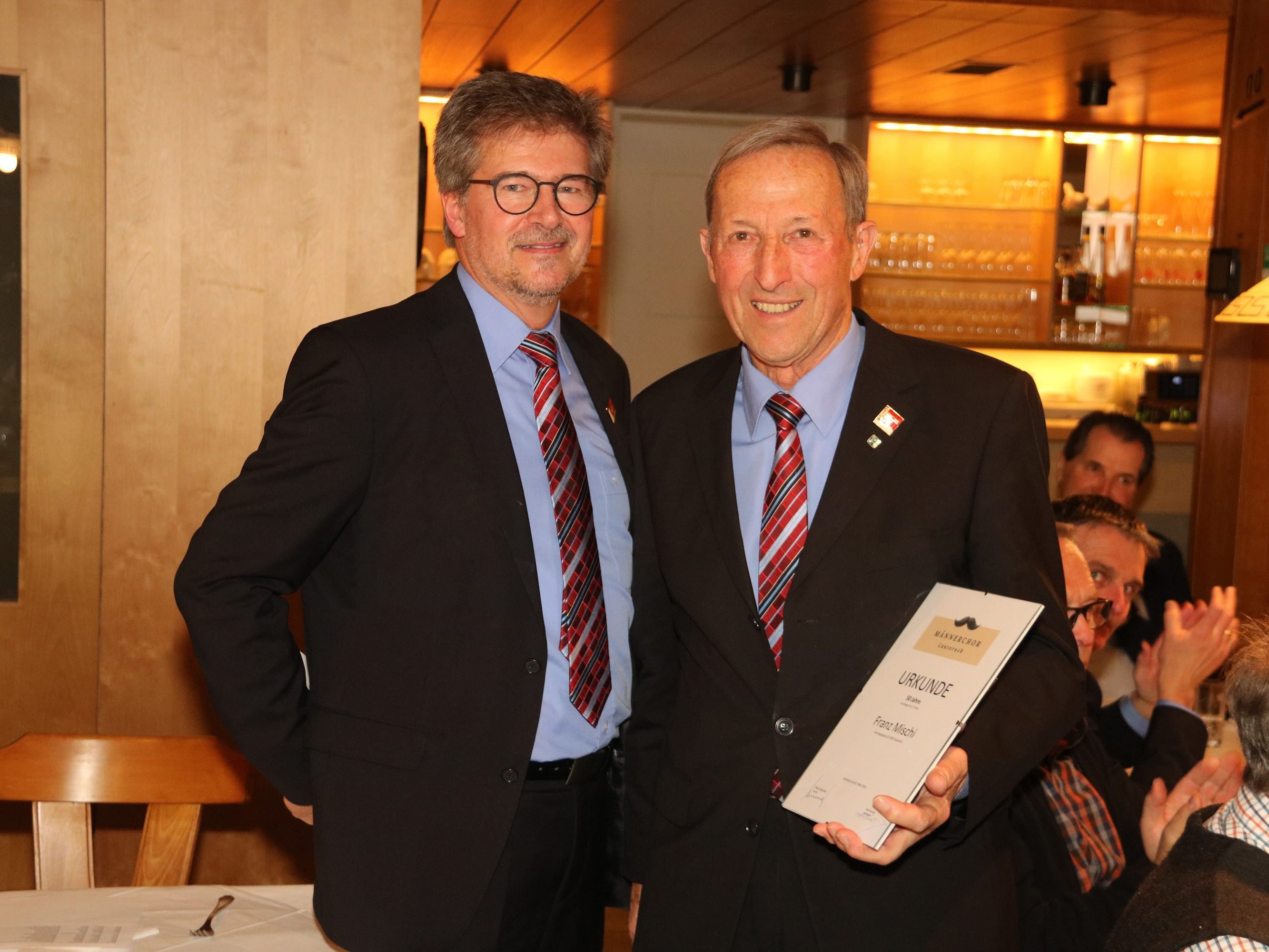 Obmann Peter Schertler und Franz Mischi Obmann Peter Schertler und Franz Mischi