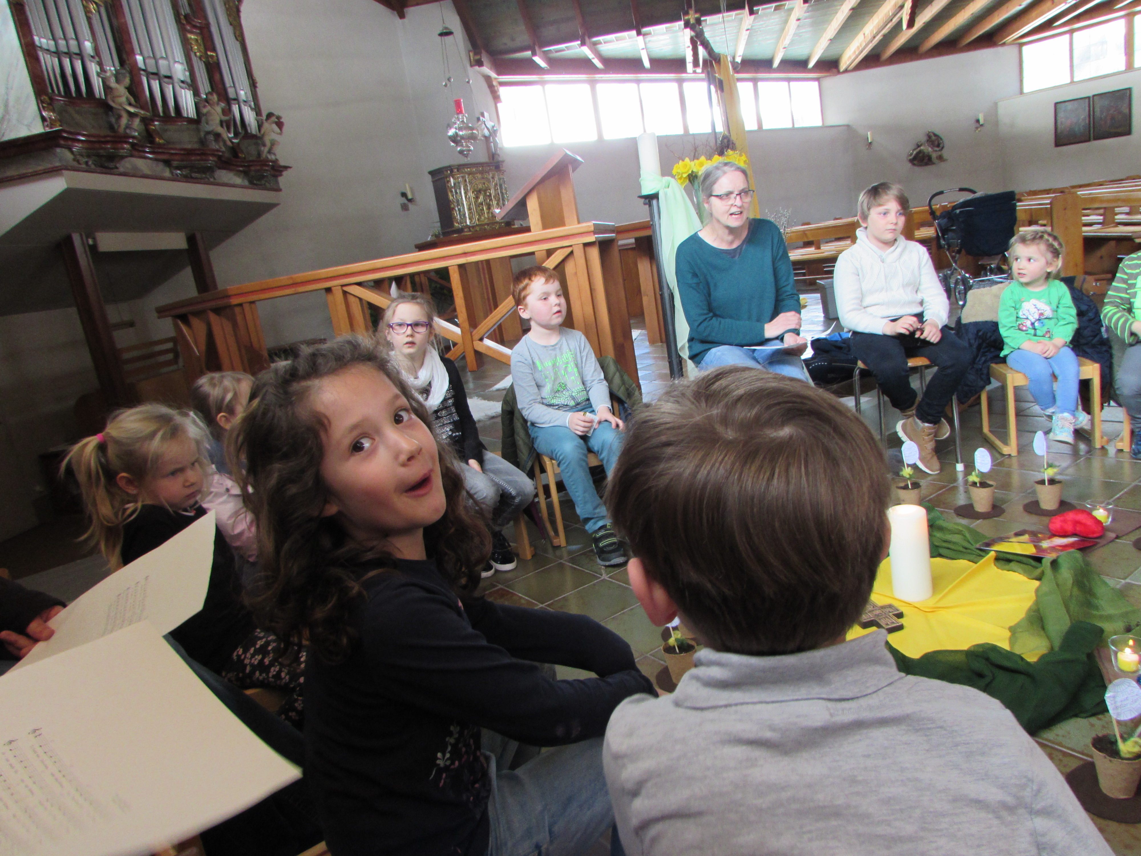 Die Kinder waren eifrig bei der Sache Die Kinder waren eifrig bei der Sache