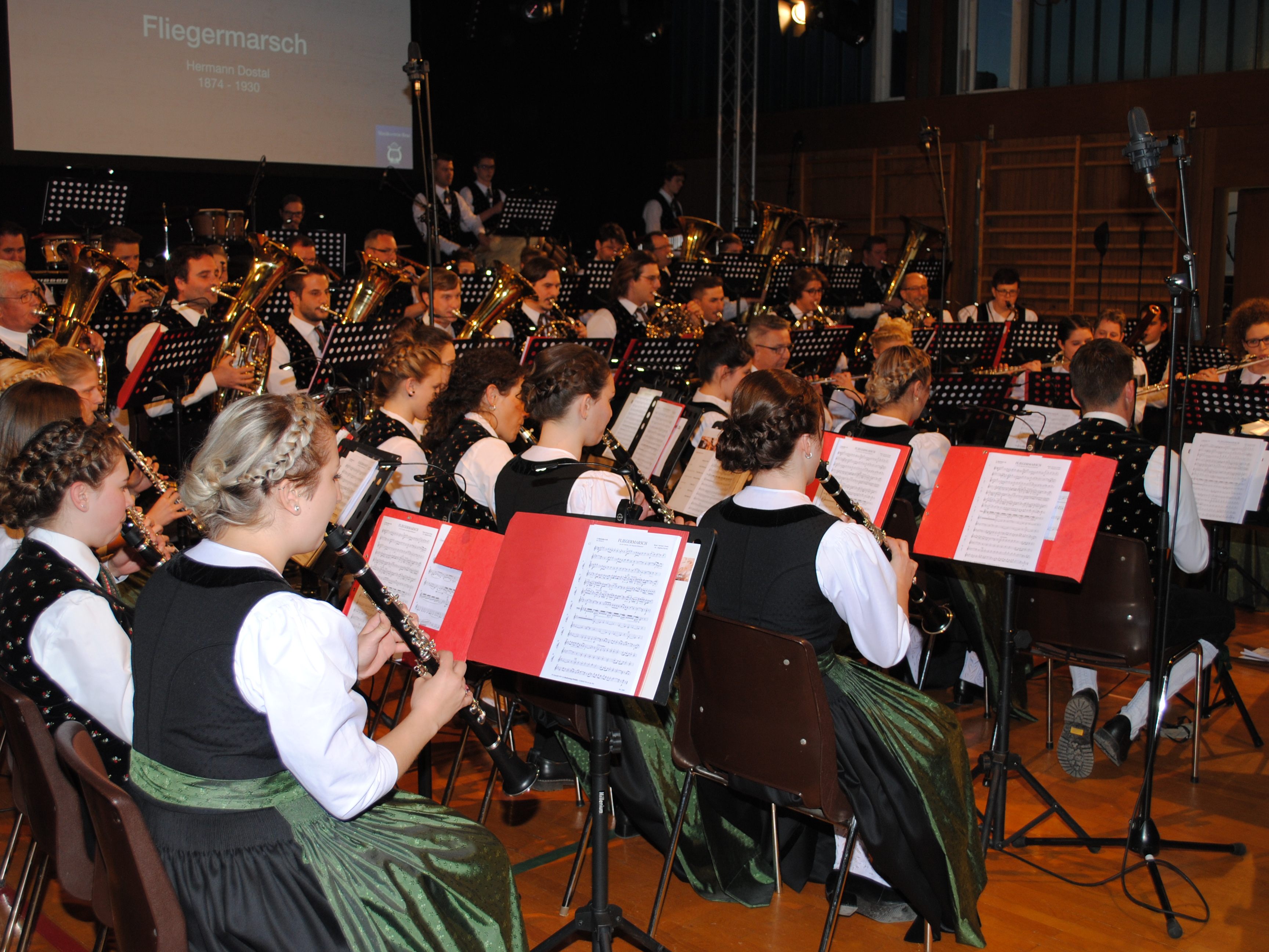 In den Reihen des MV Braz sind viele junge Musikanten zu finden