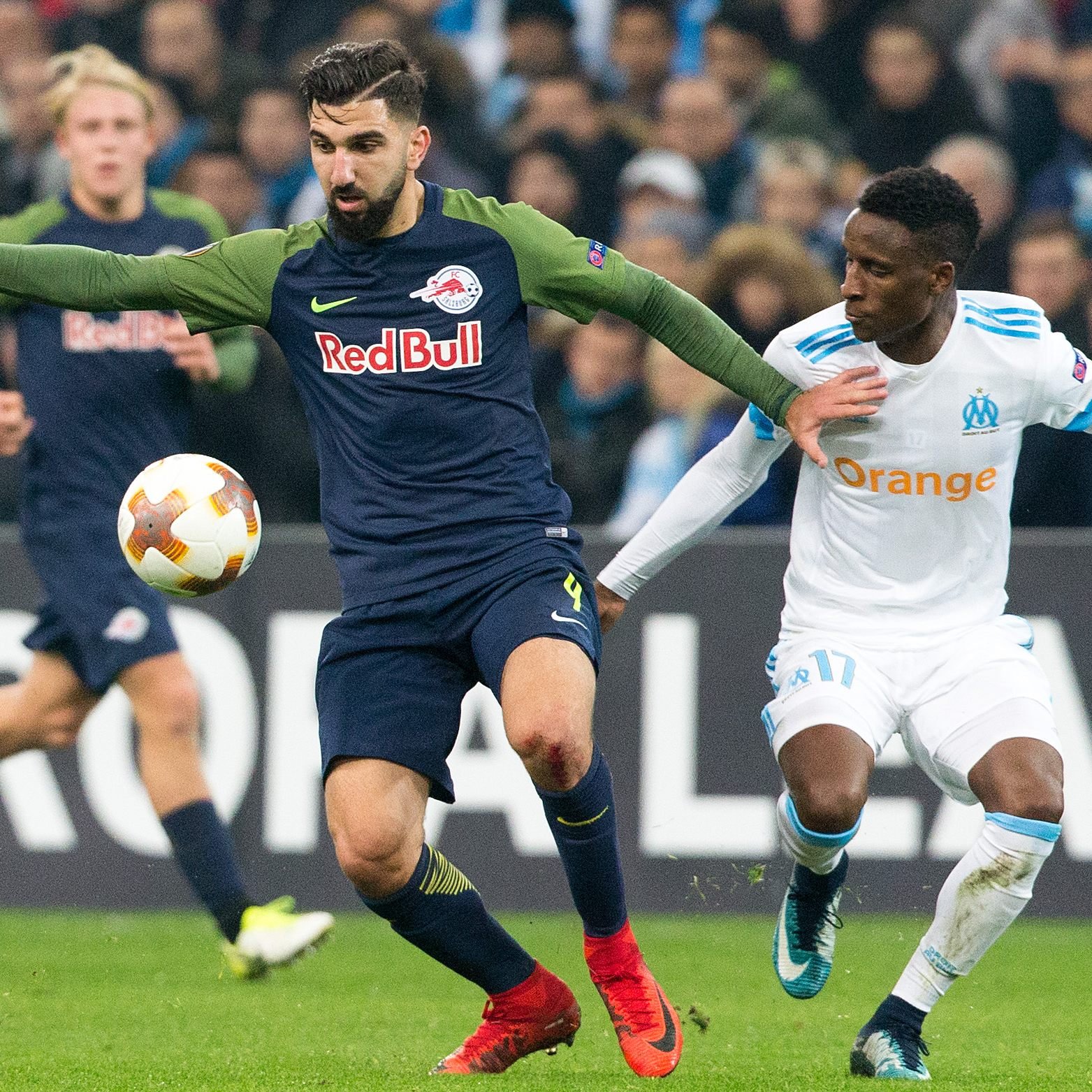 Erneut treffen Olympique Marseille und Red Bull Salzburg aufeinander.