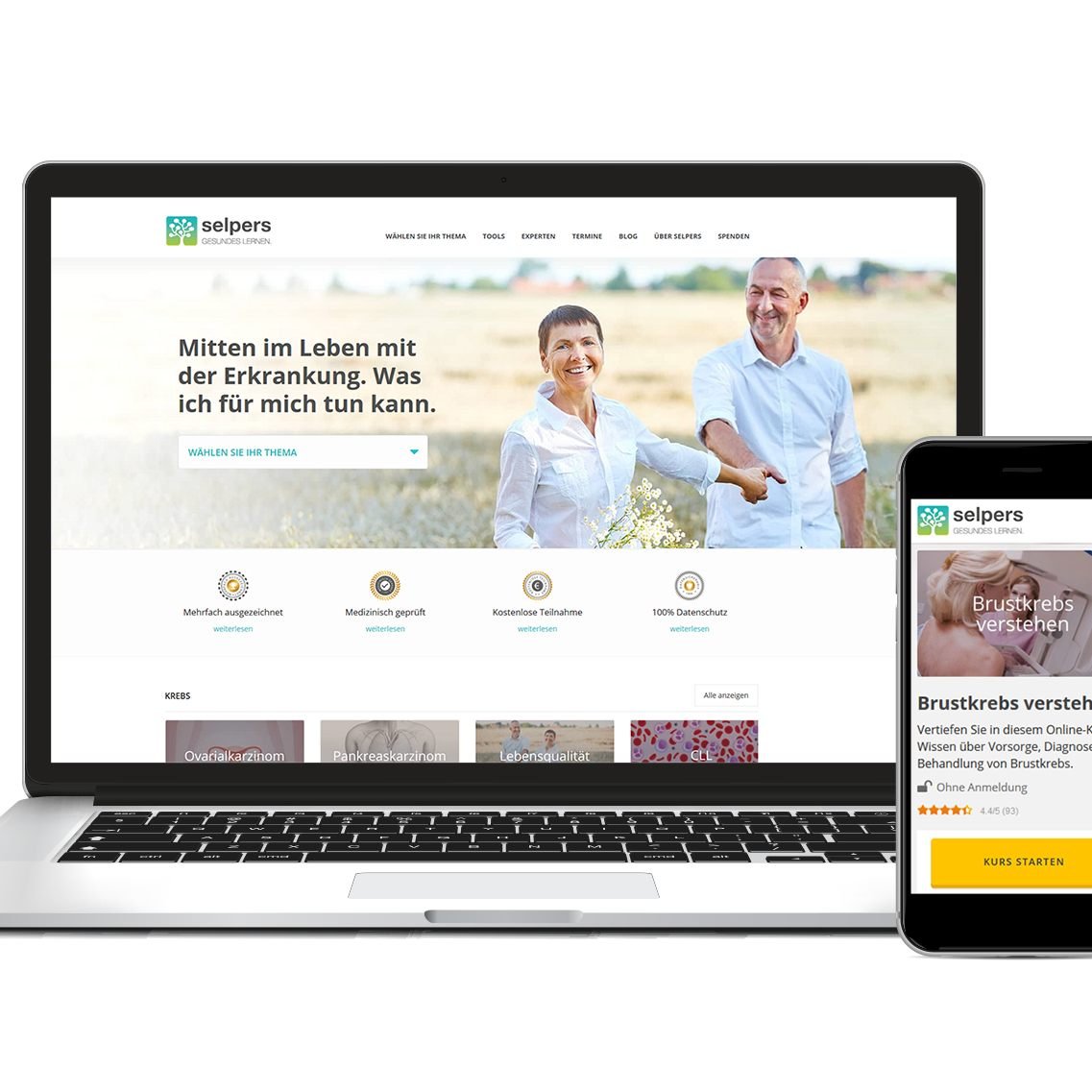 Die Online-Selbsthilfe-Plattform selpers.com bietet kostenlose Kurse für chronisch Kranke