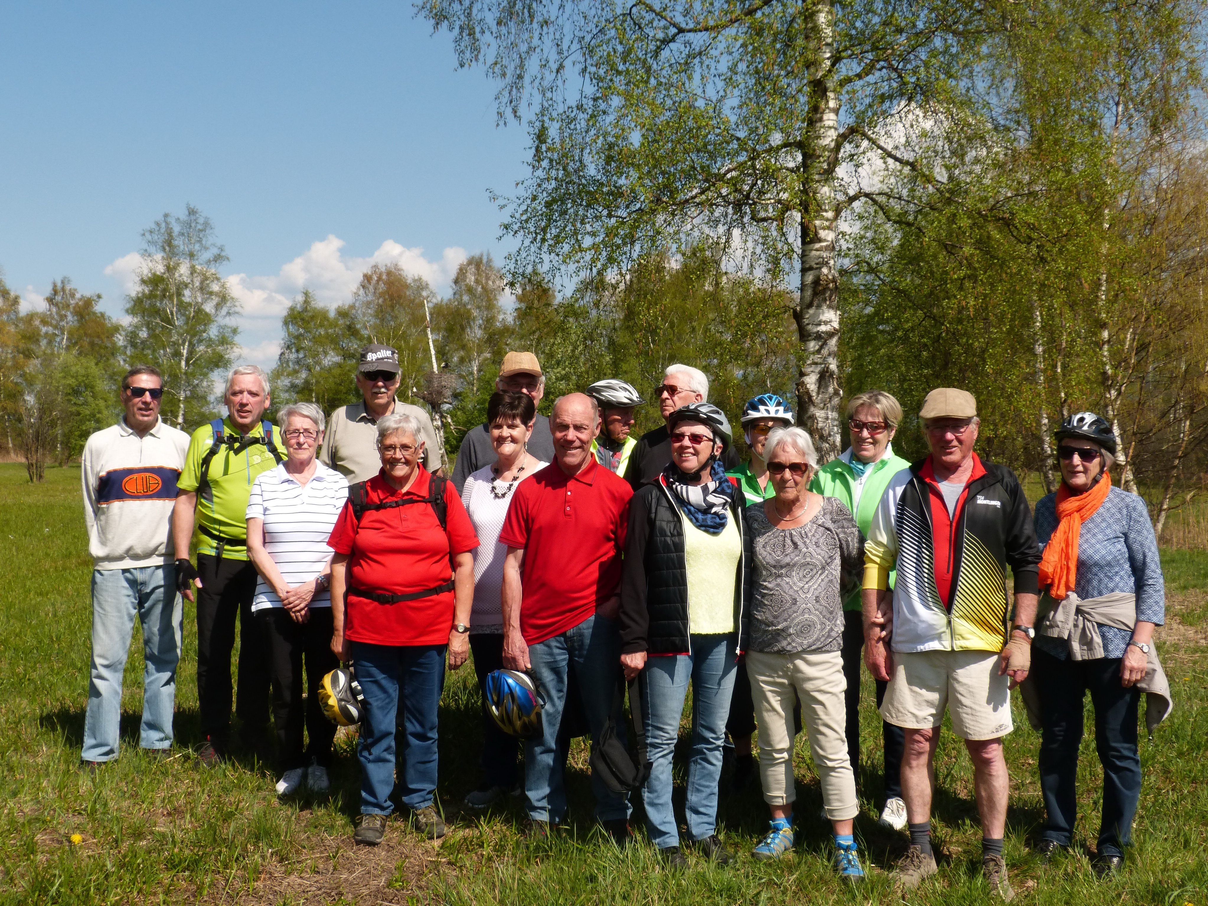 die Radlergruppe im Bannriet