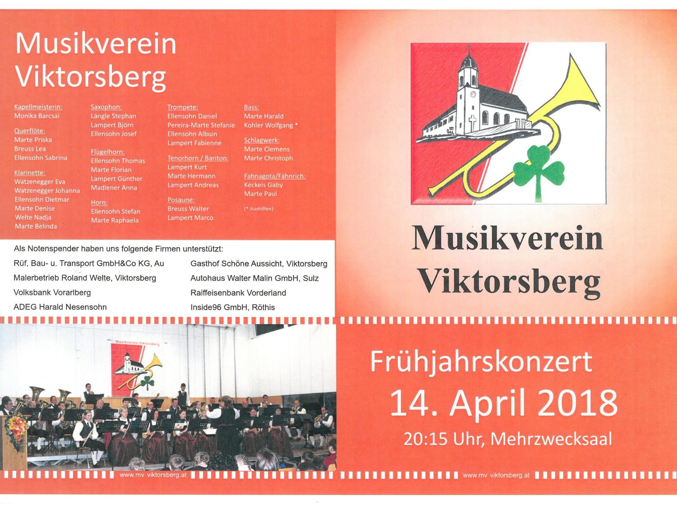 Frühjahrskonzert 2018 Frühjahrskonzert 2018