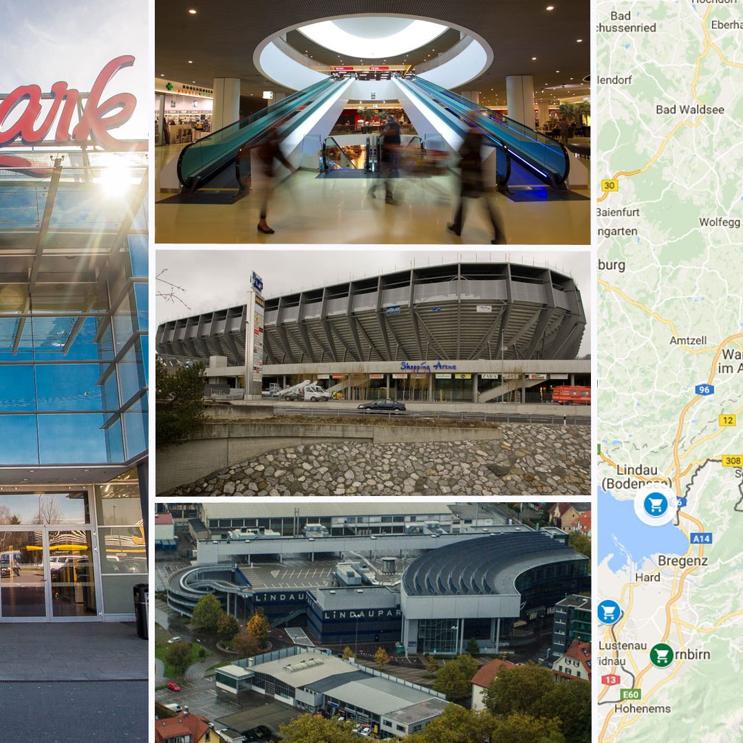 Messepark "umringt" von Mitbewerbern.