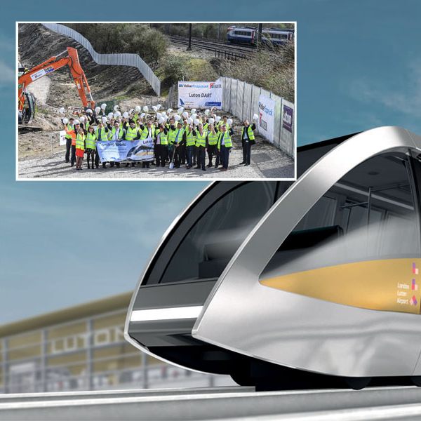 Am Luton Airport entsteht eine neue Verkehrsverbindung