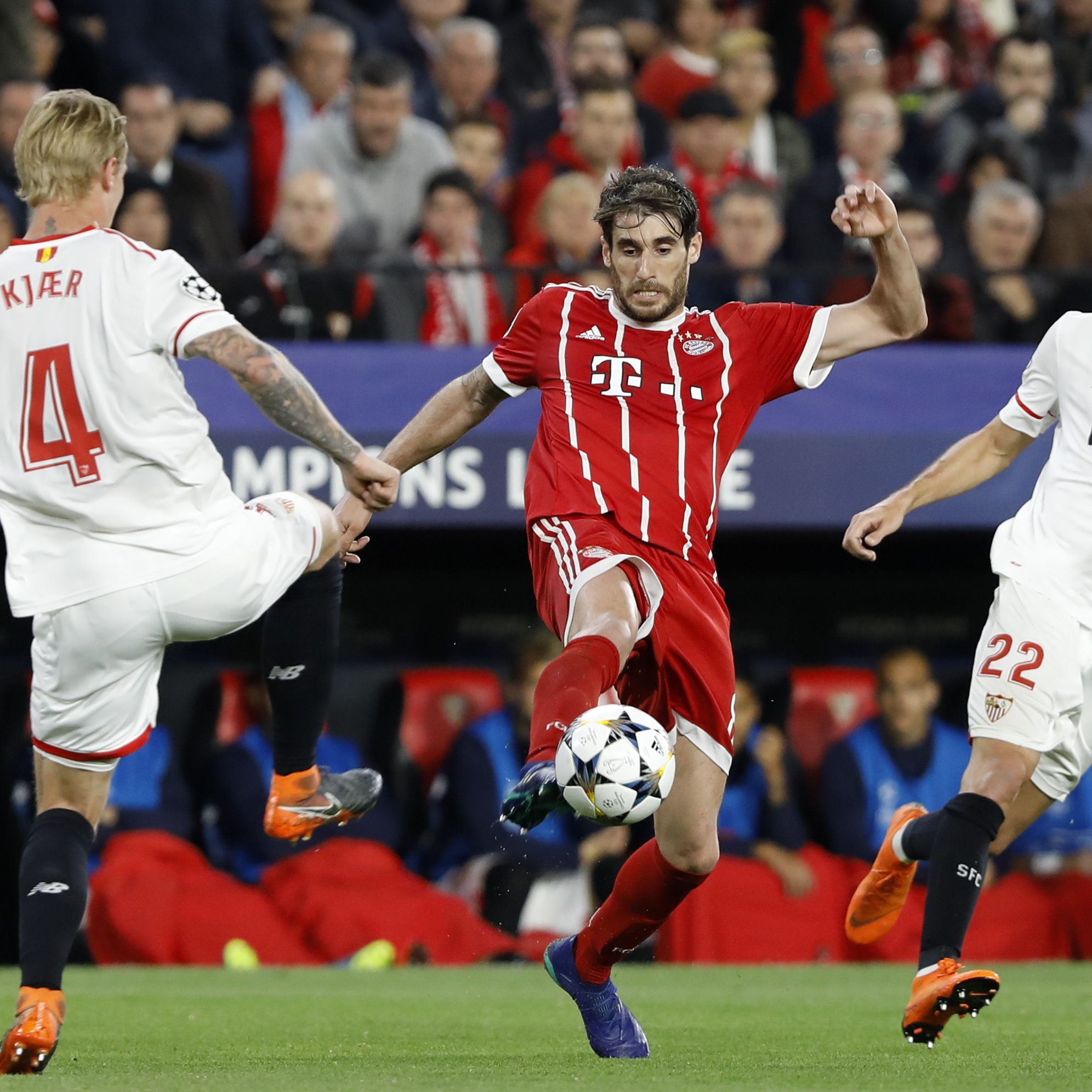 Hier sehen Sie das Match Bayern München gegen Sevilla live im TV und im Live-Stream.