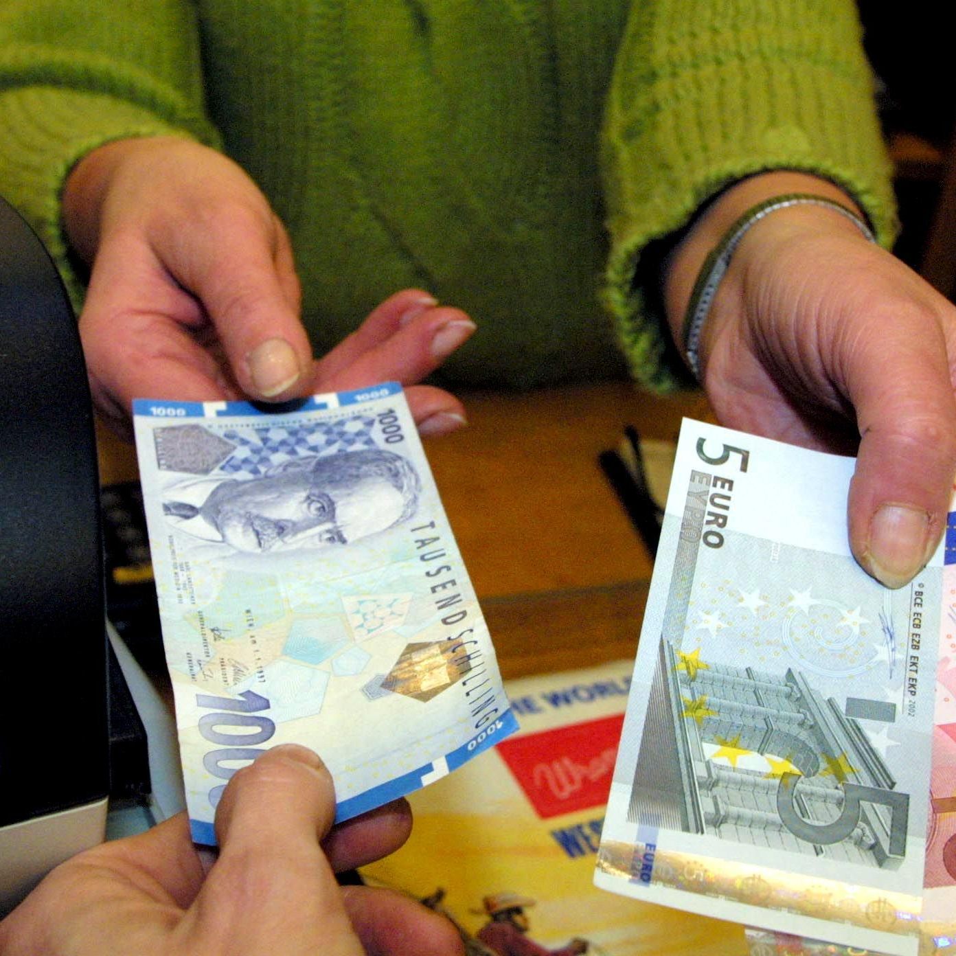 Noch bis 20. April kann man seinen Schrödinger-Tausender in Wien wechseln (Symbolbild).