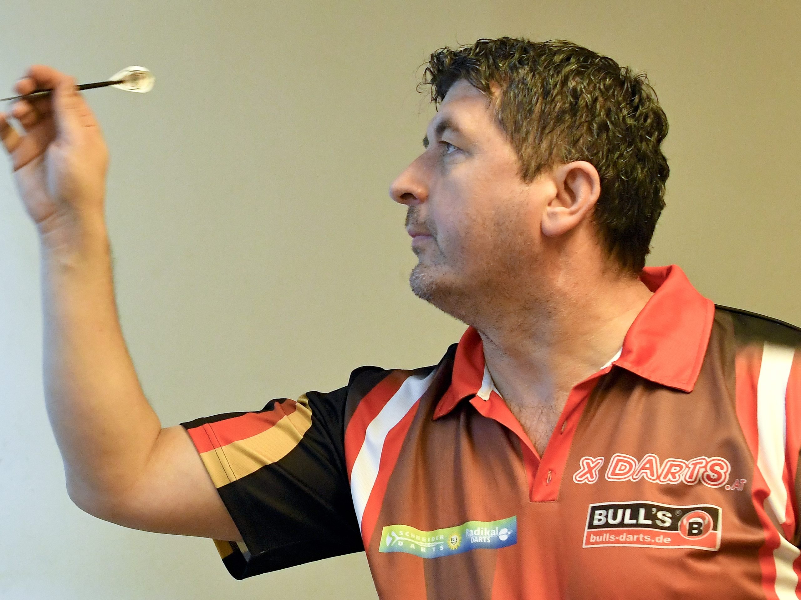 Darts-Profi Mensur Suljovic schied bei den Austrian Open aus.