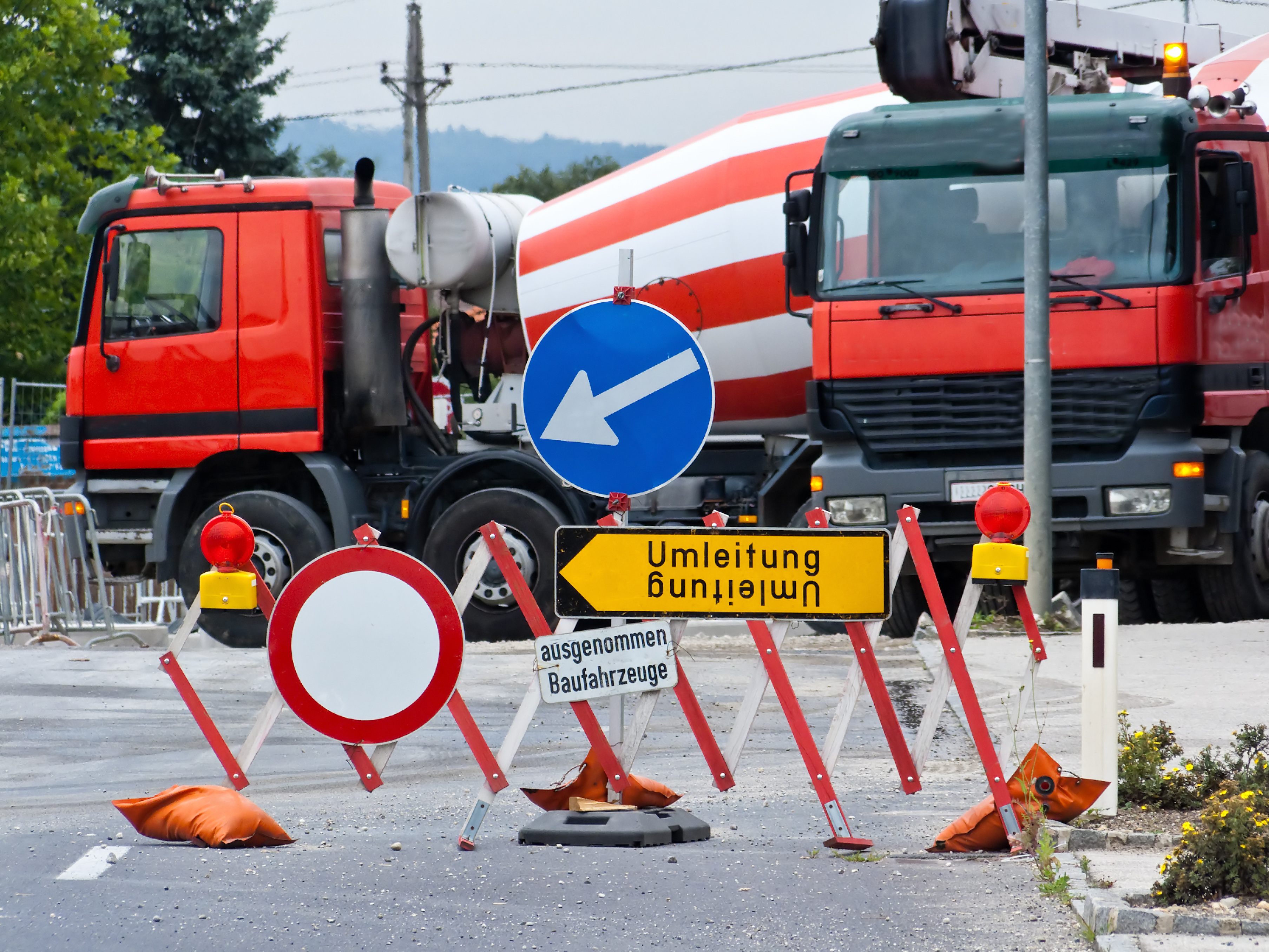 In zwei Wiener Bezirken werden Bauarbeiten durchgeführt.