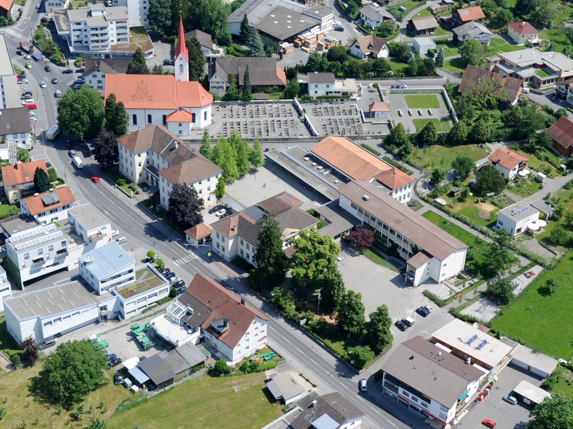 Spatenstich morgen bei der Volksschule Haselstauden.