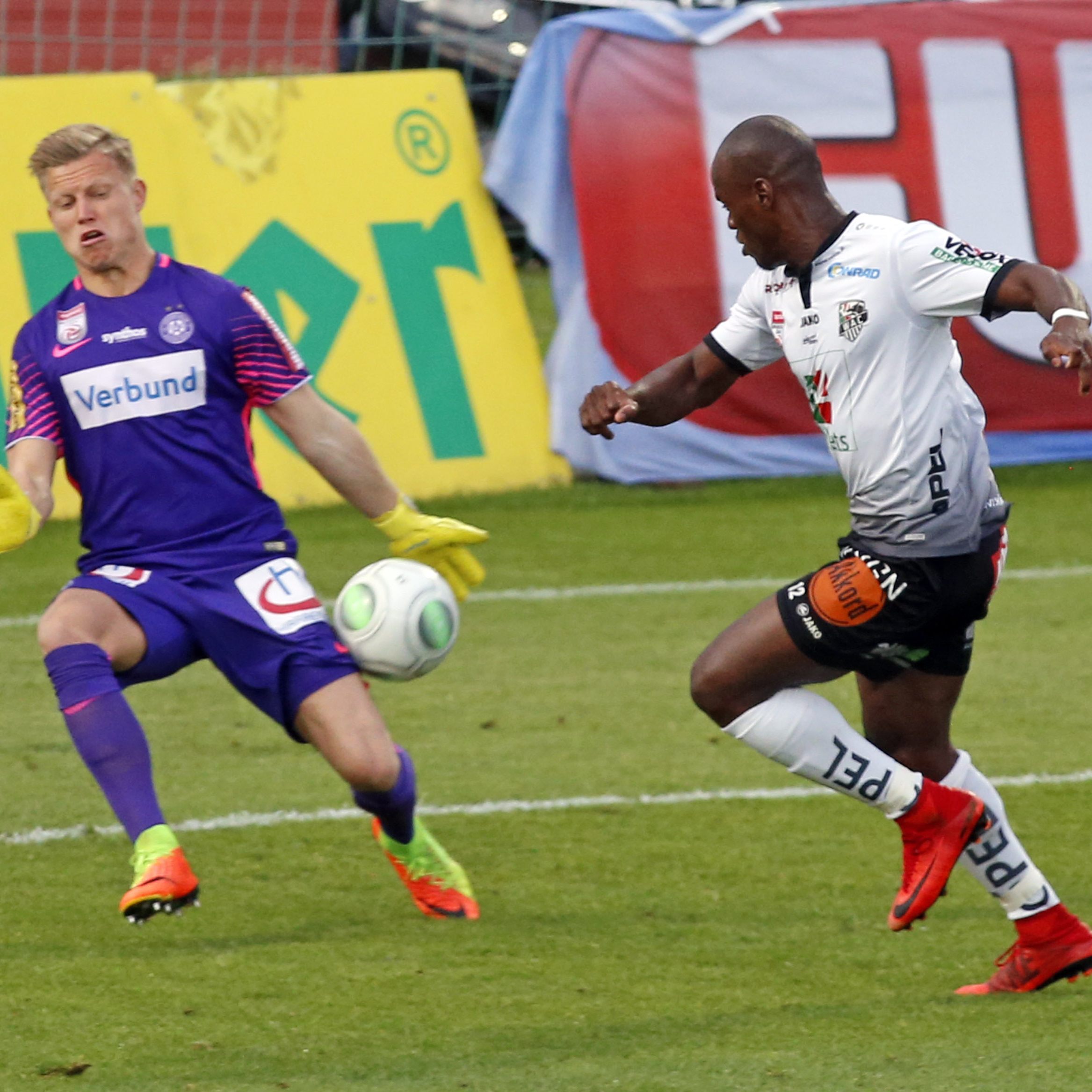 Wie auch am Samstag waren die "Veilchen" in schlechter Form.