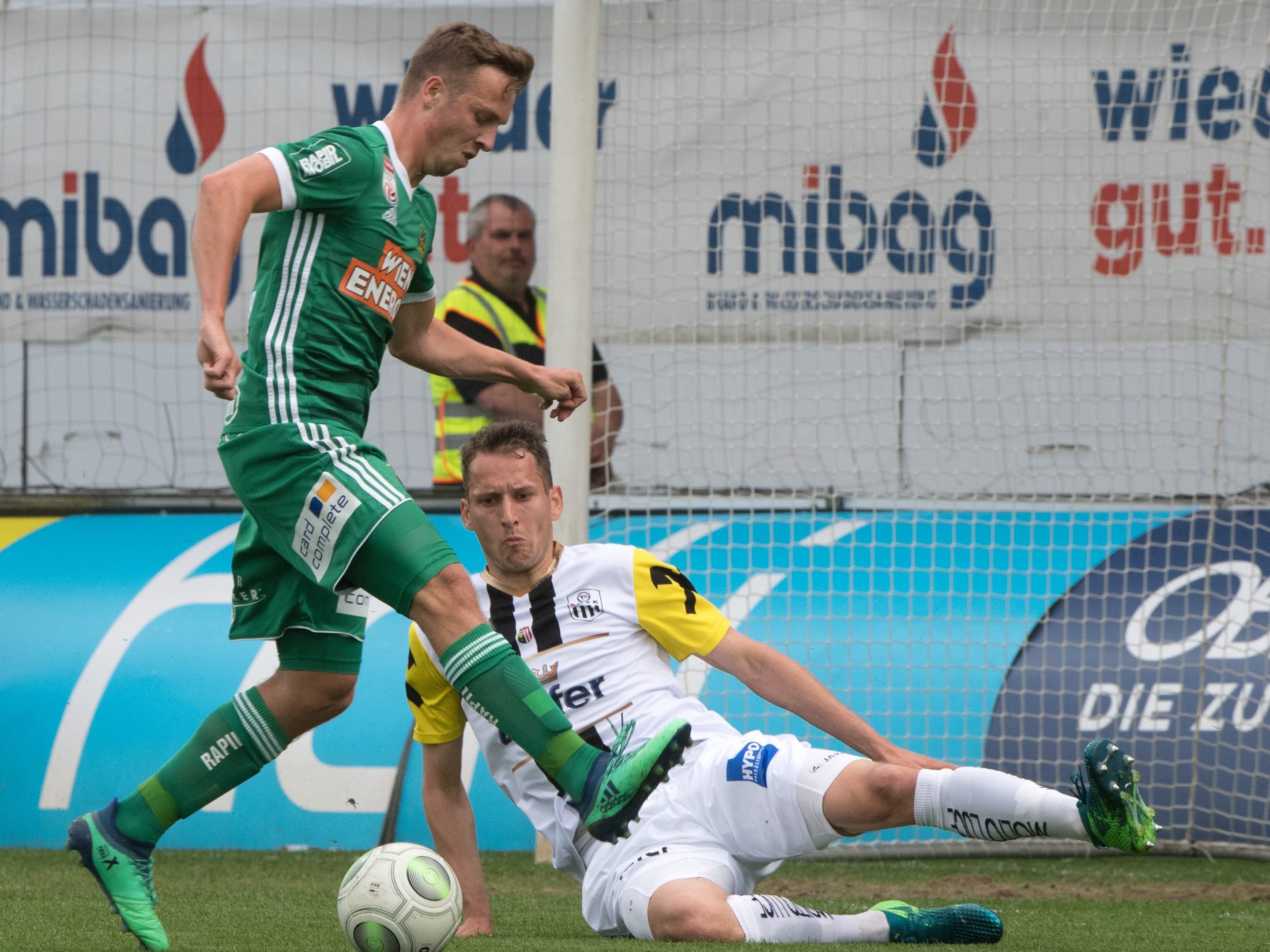 Rapid Wien setzte sich mit 2:0 gegen LASK Linz durch. Rapid Wien setzte sich mit 2:0 gegen LASK Linz durch.